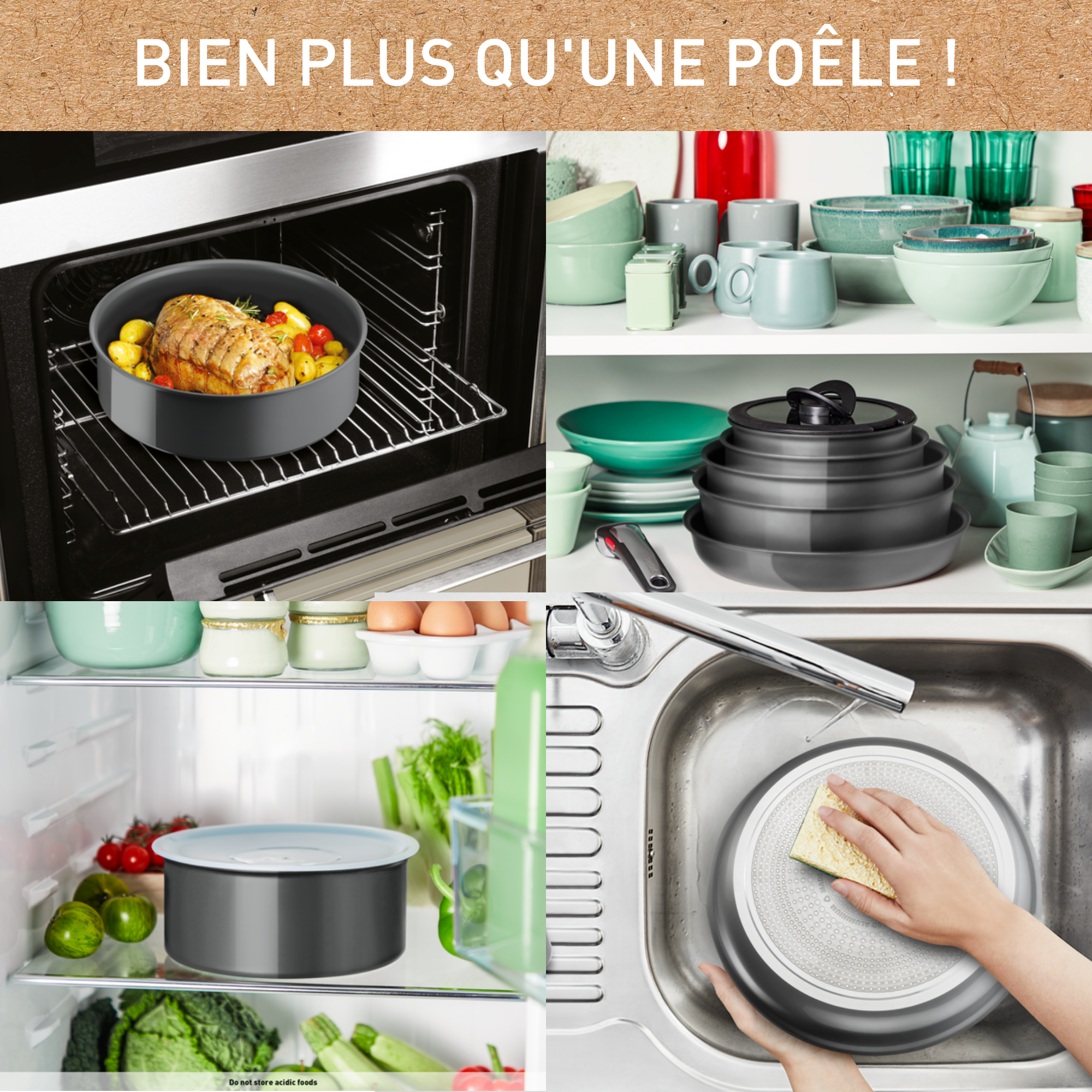 Ingenio Renew On, Céramique antiadhésive, Batterie de cuisine 5 p, Induction