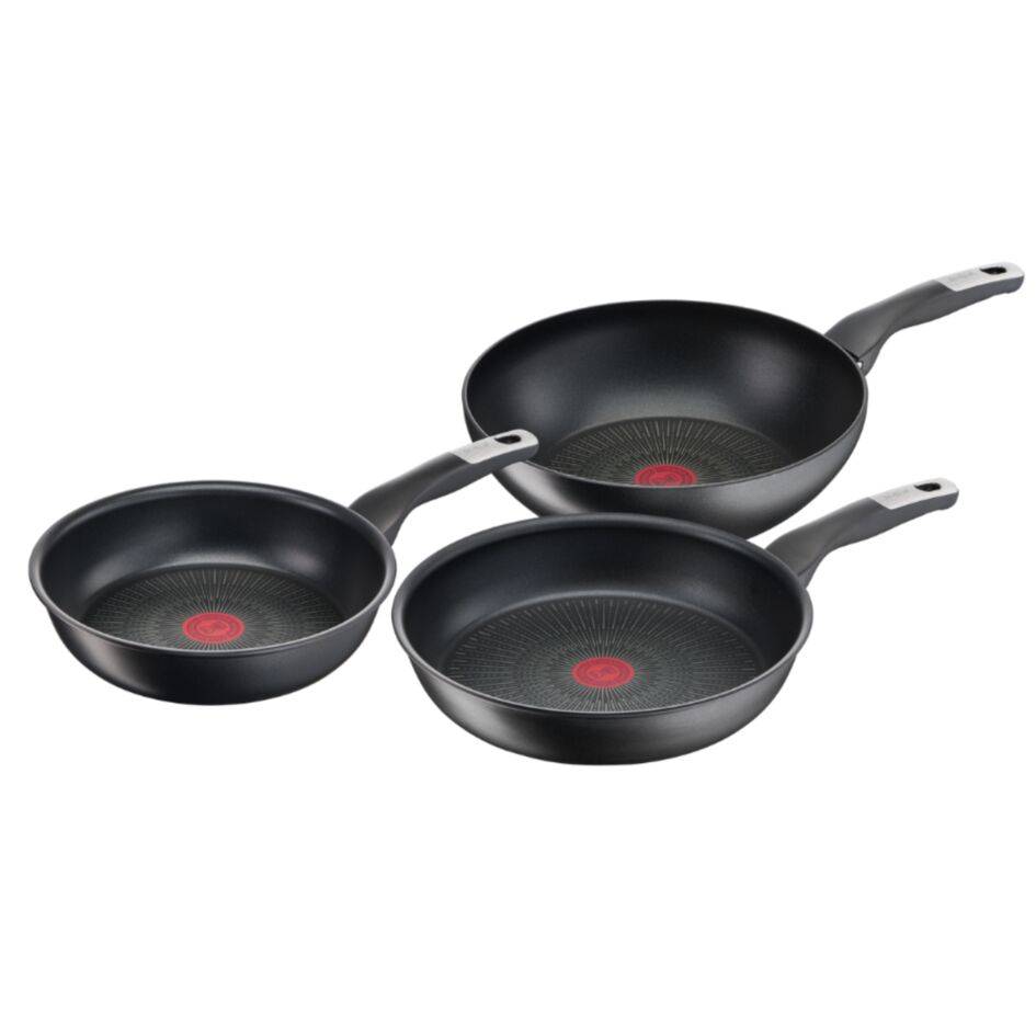 Unlimited, Antiadhésif, Poêles 24/28 cm + wok 28 cm, Induction