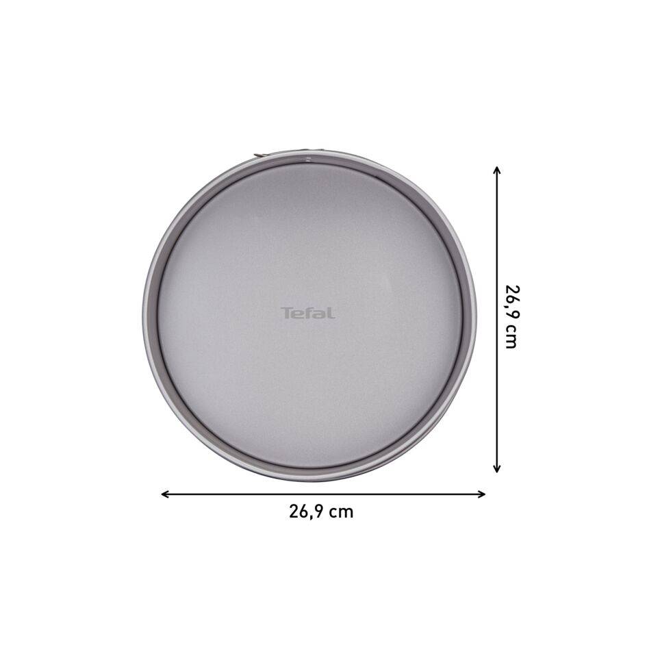 Delibake acier rouge carbone moule à savarin à charnière 25cm