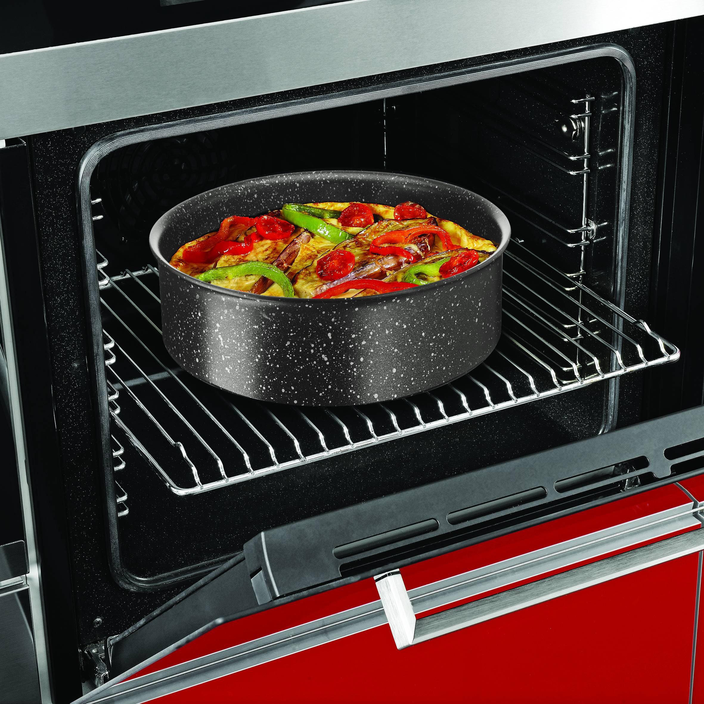 INGENIO EXTREME Marron Effet pierre Batterie de cuisine 5 pièces