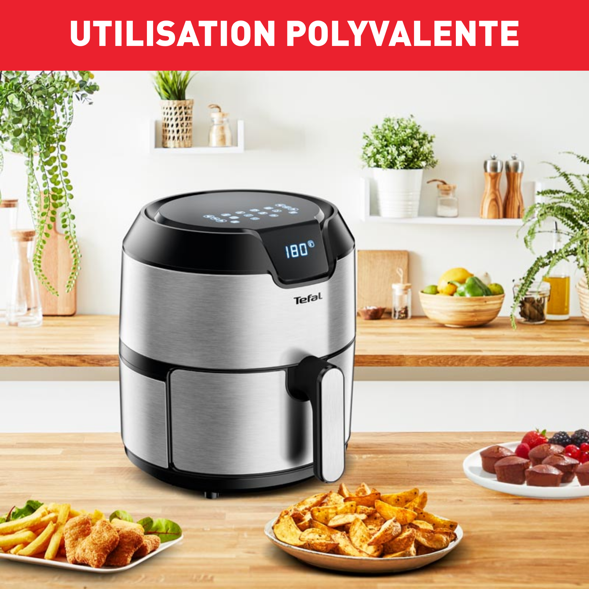 Easy Fry Deluxe, Air fryer mono tiroir, 4.2L, Jusqu'à 6 personnes