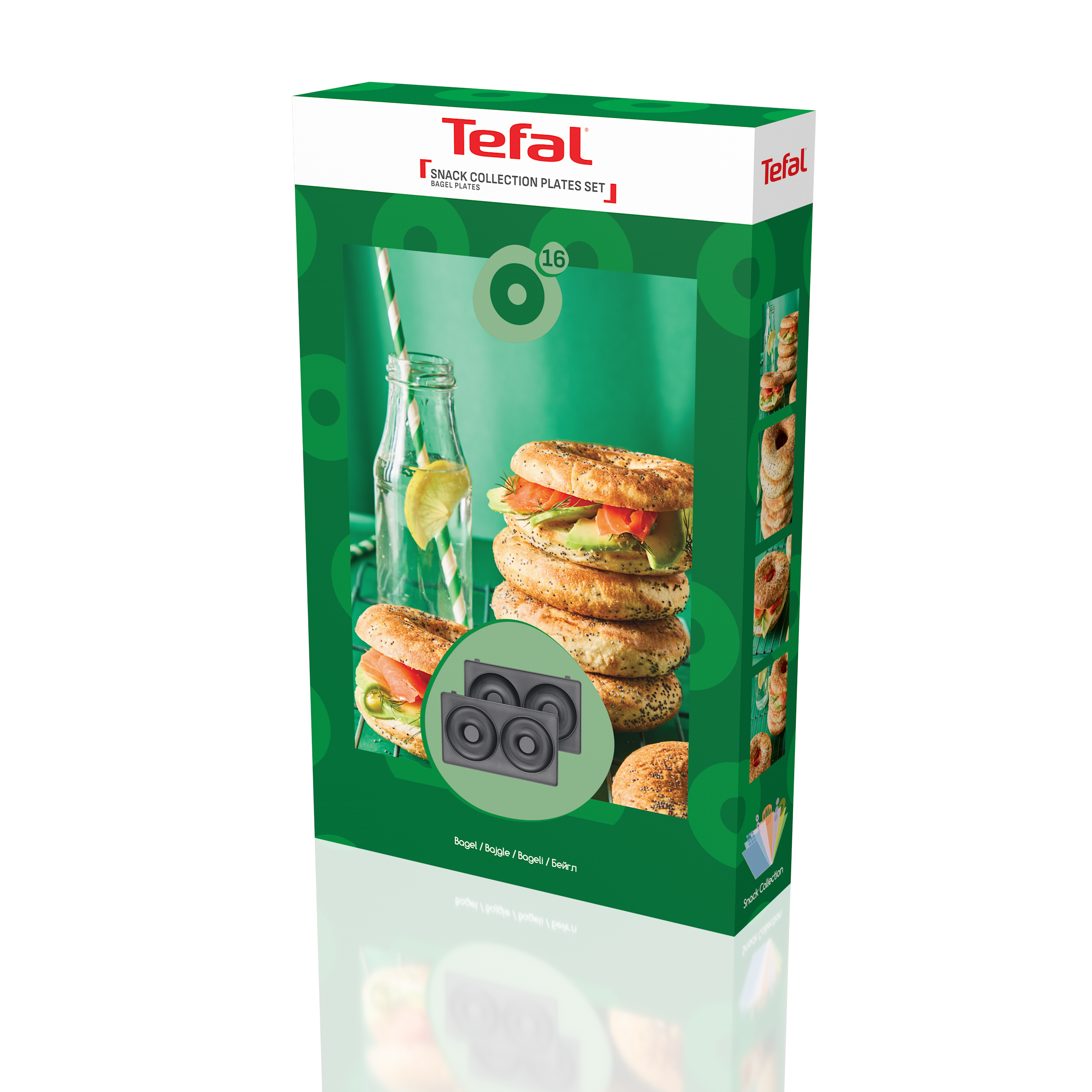 2 plaques Bagel Snack Collection XA8116F0