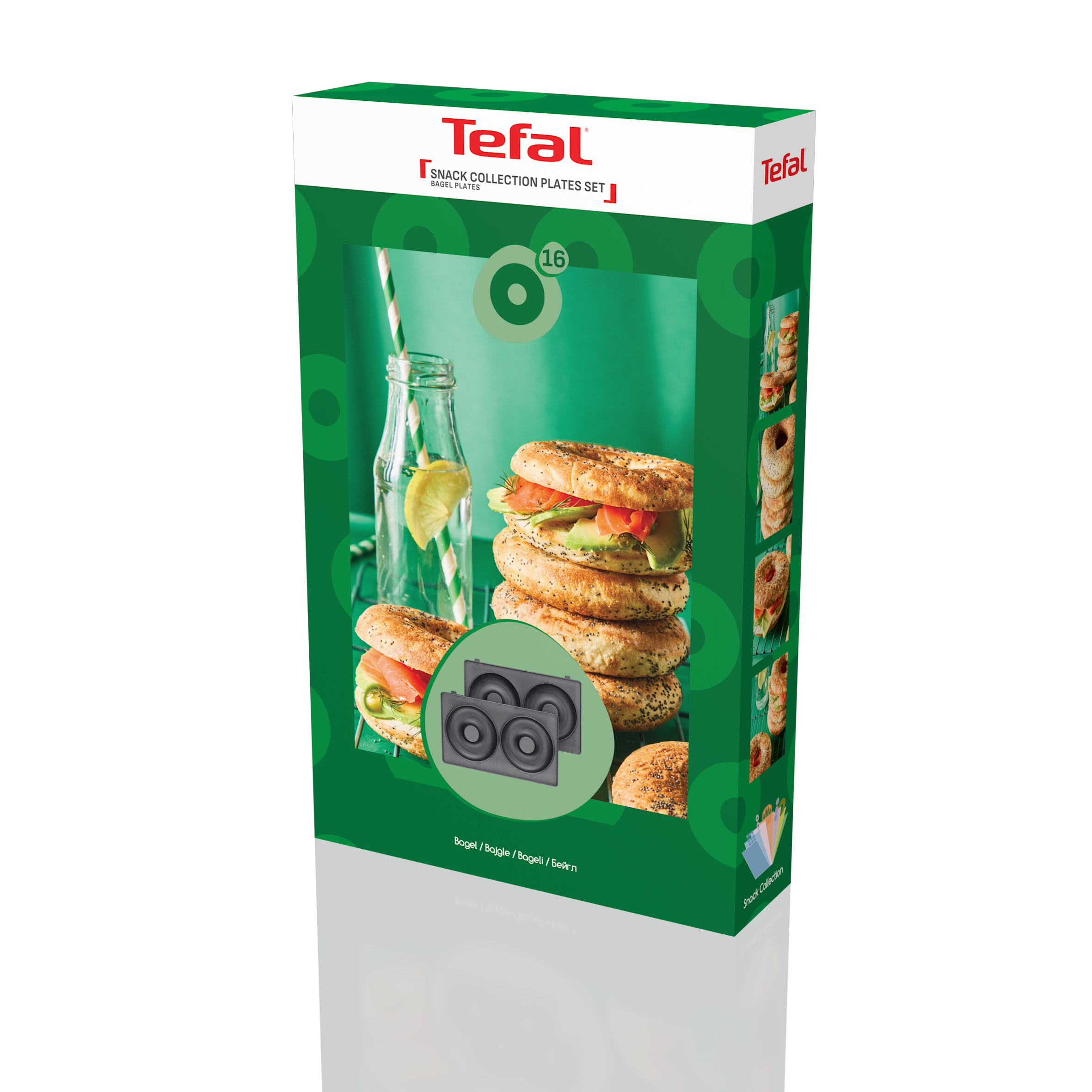 2 plaques Bagel Snack Collection XA8116F0