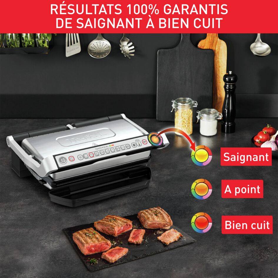 Optigrill & Bake XL, grill intelligent, 9 programmes, mode manuel, XL 8 personnes, accessoire four