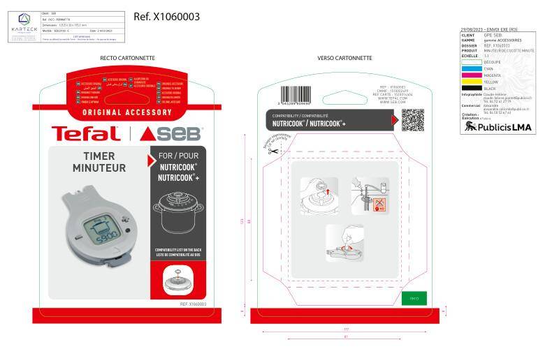Minuteur pour autocuiseur Nutricook X1060003
