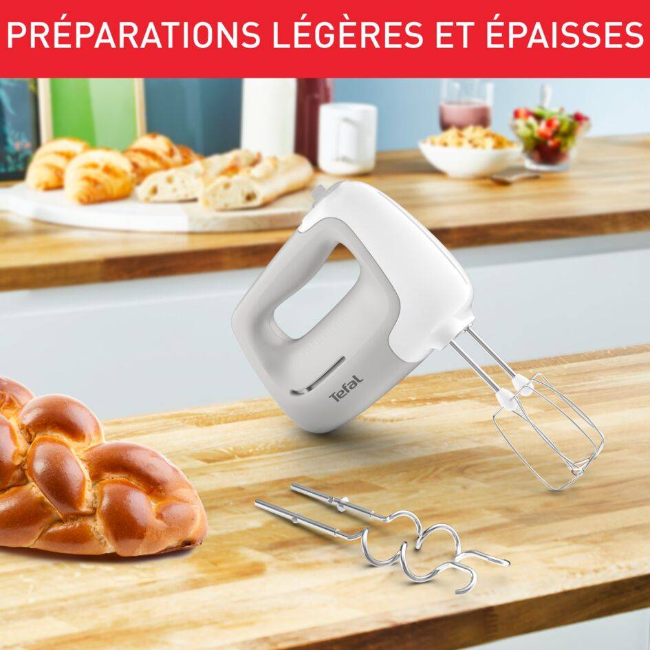 Prep'mix, Batteur électrique, + 2 jeux de fouets, 5 vitesses, 450W