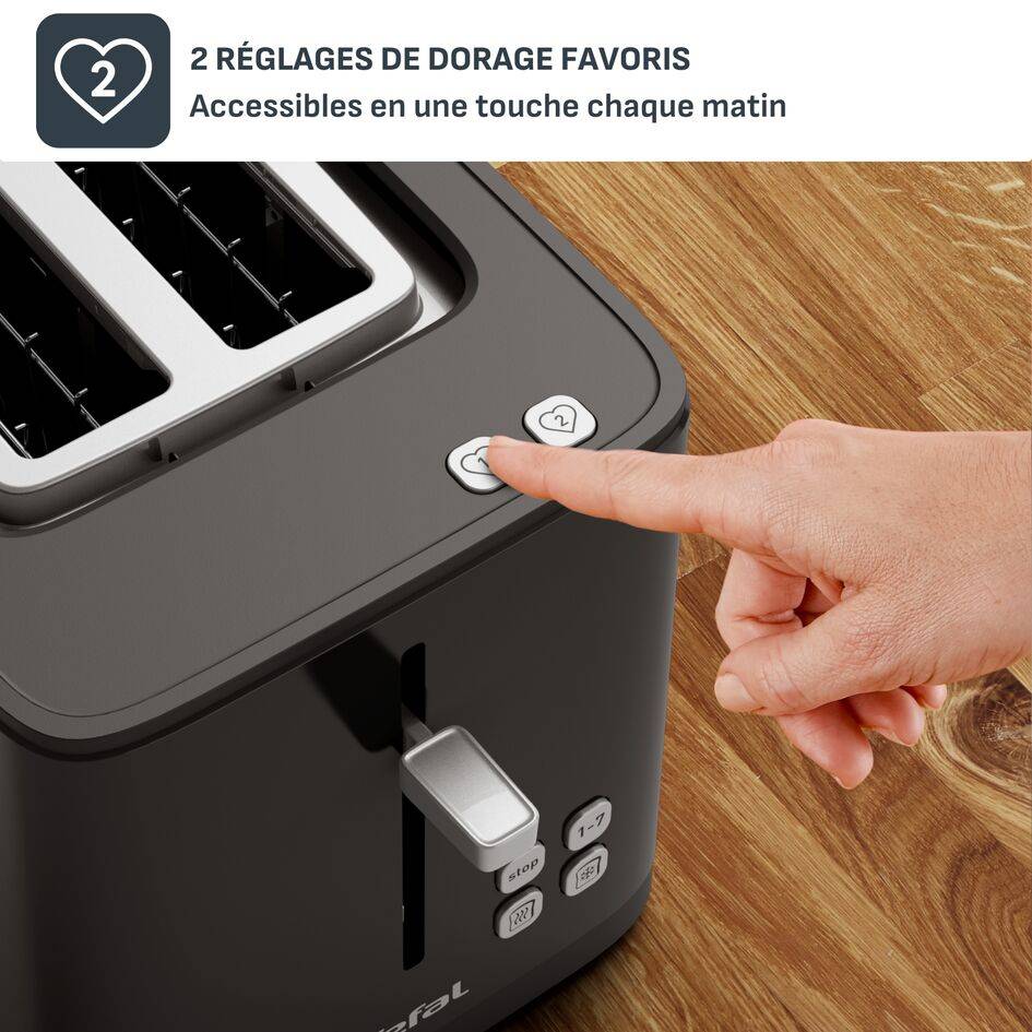 Smart'N Light, Grille-pain électrique, Numérique, 7 niveaux de dorage