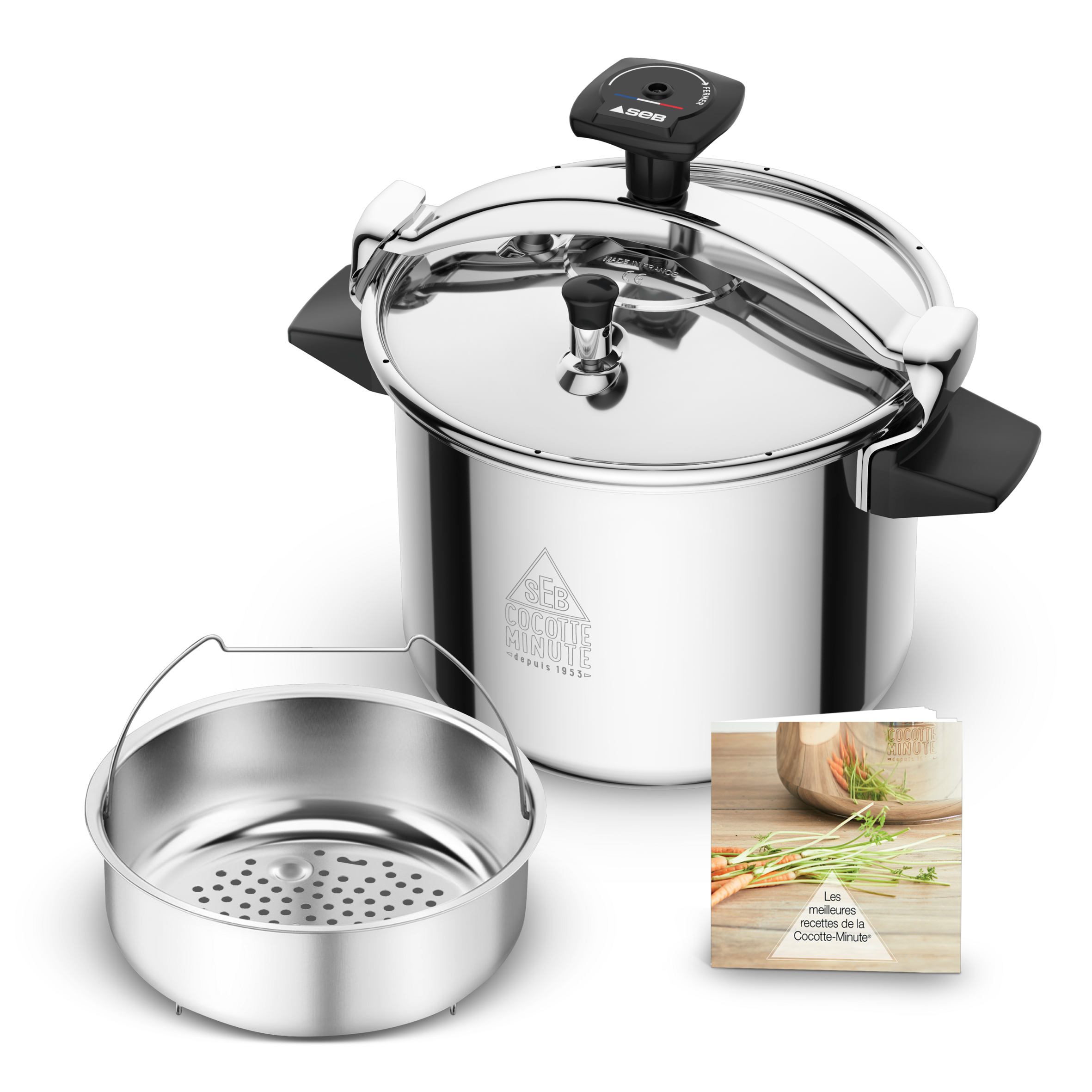 AUTHENTIQUE Eco, Cocotte-minute® 9L, Induction, Cuisson rapide, Cuisine saine, Fabriqué en France