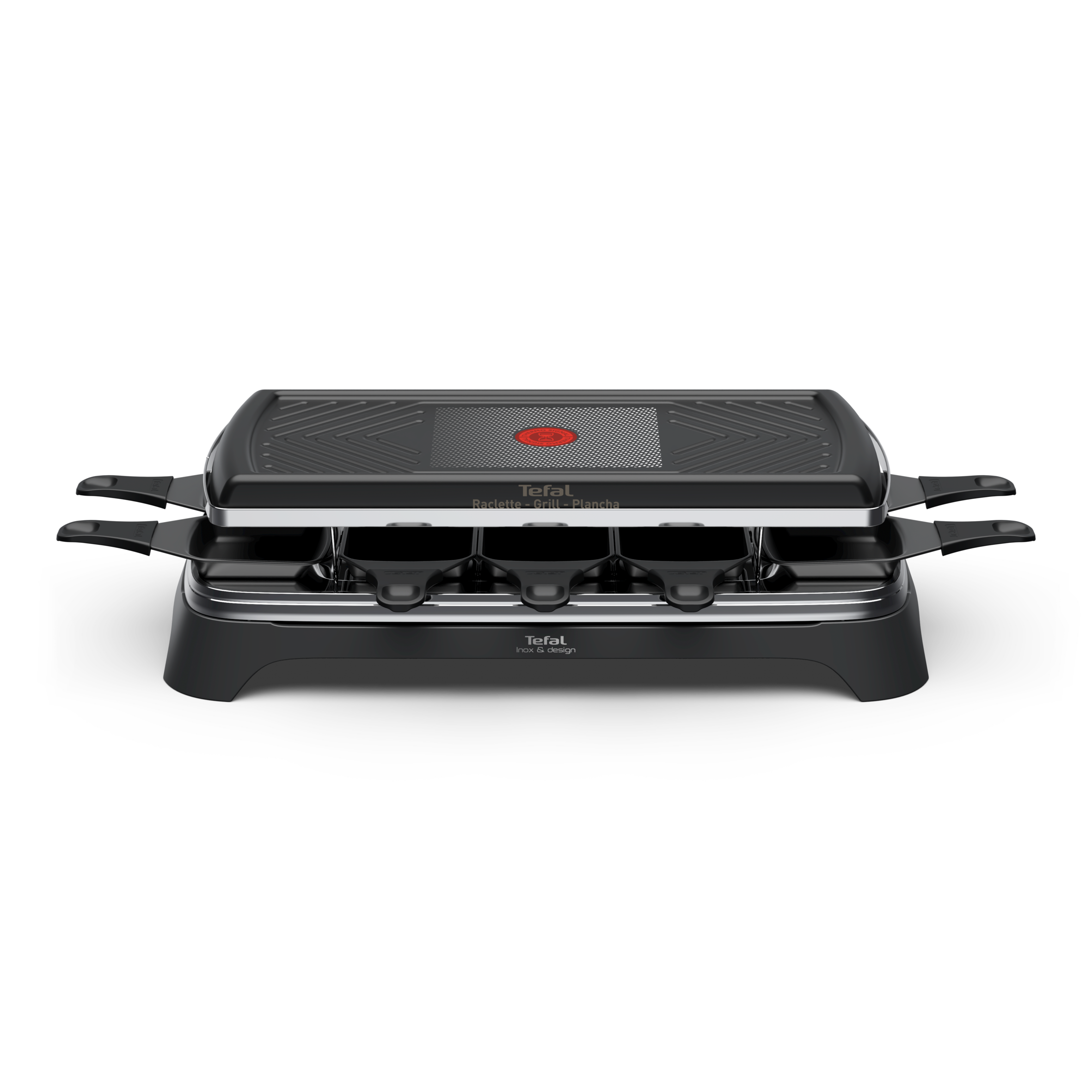 Gourmet Inox et Design, Appareil à raclette et gril, Antiadhésif, 10 personnes