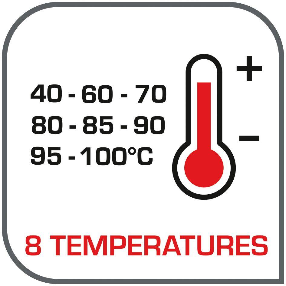 Tastea, Théière électrique en verre, 1.5 L, 8 réglages, Contrôle de la température