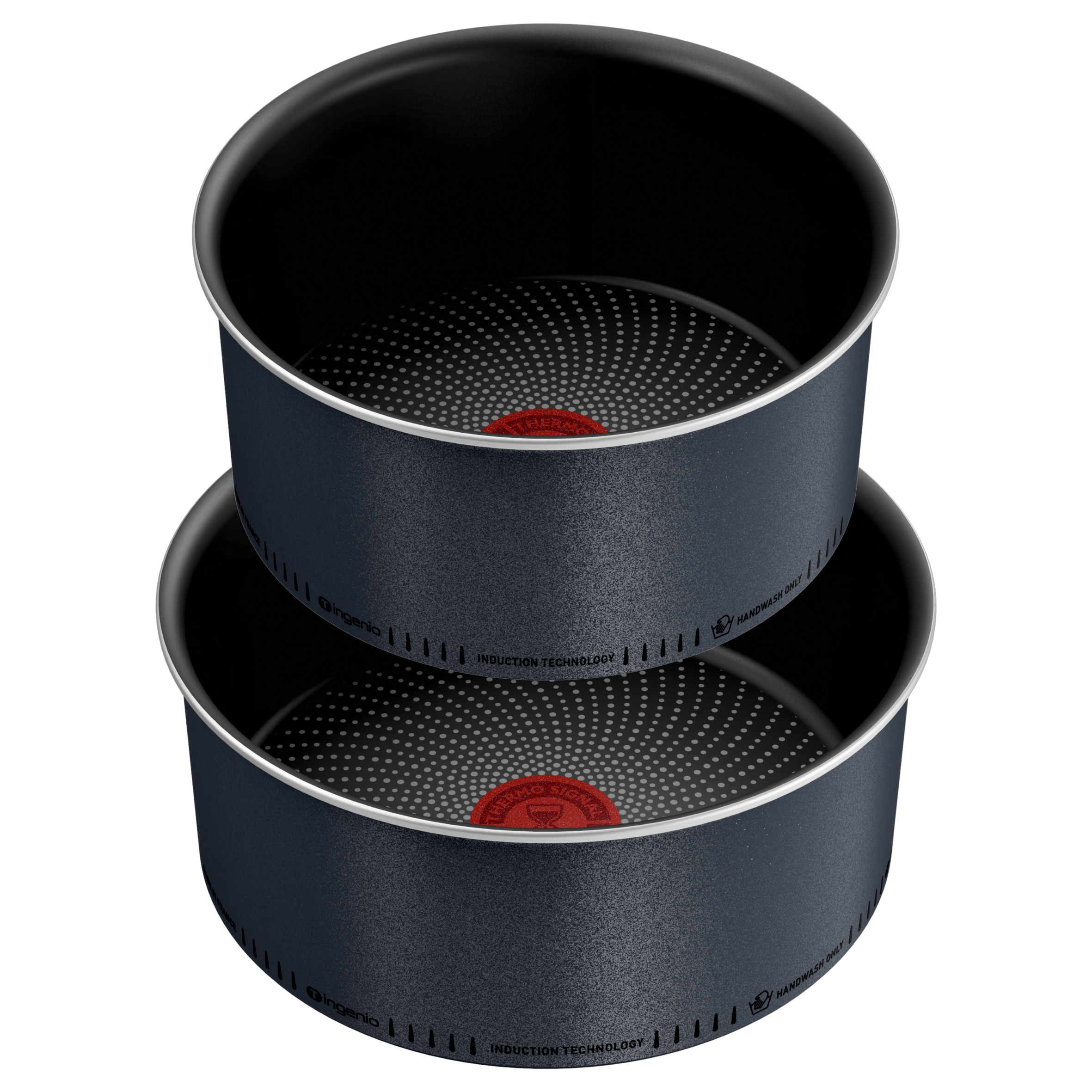 Ingenio So'Light, Antiadhésif, Casseroles 18/20 cm + poignée, Induction, Légèreté