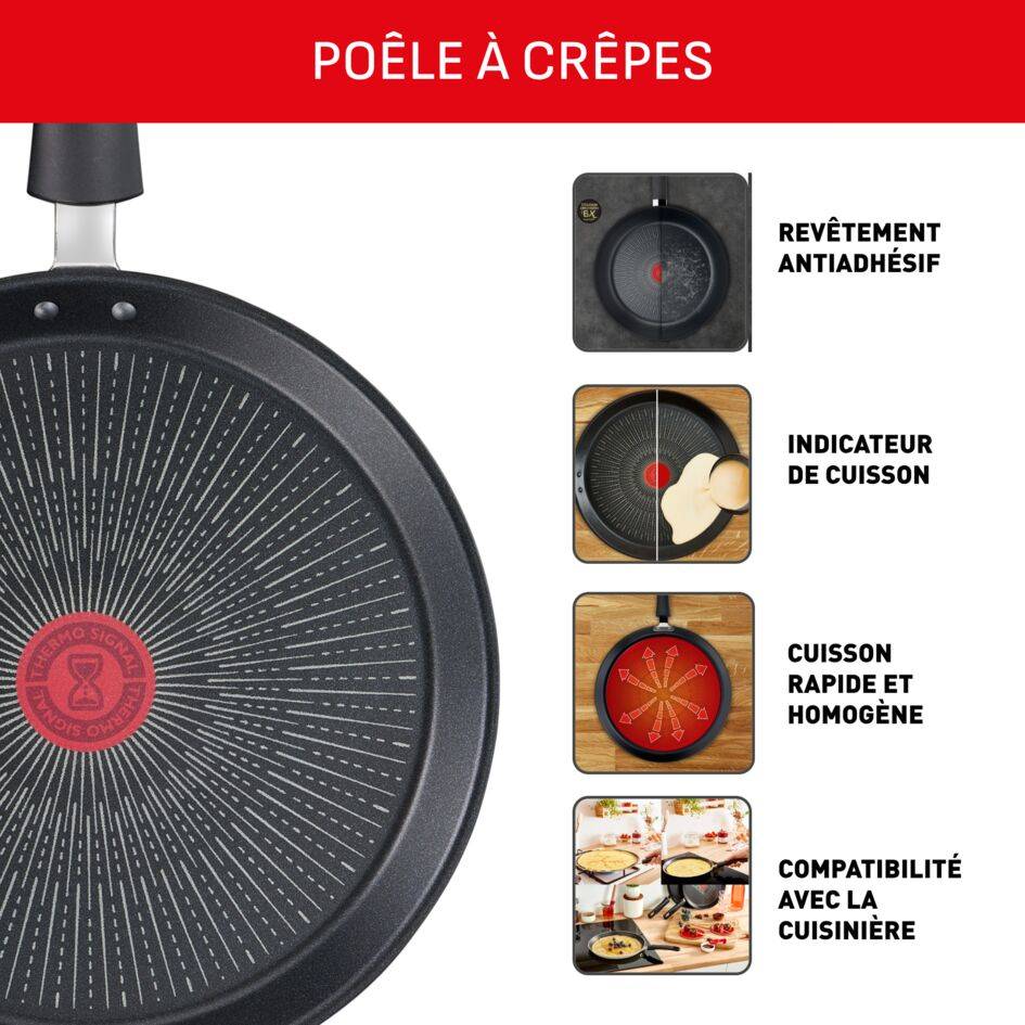 UNLIMITED Poêle à crêpe 28 cm