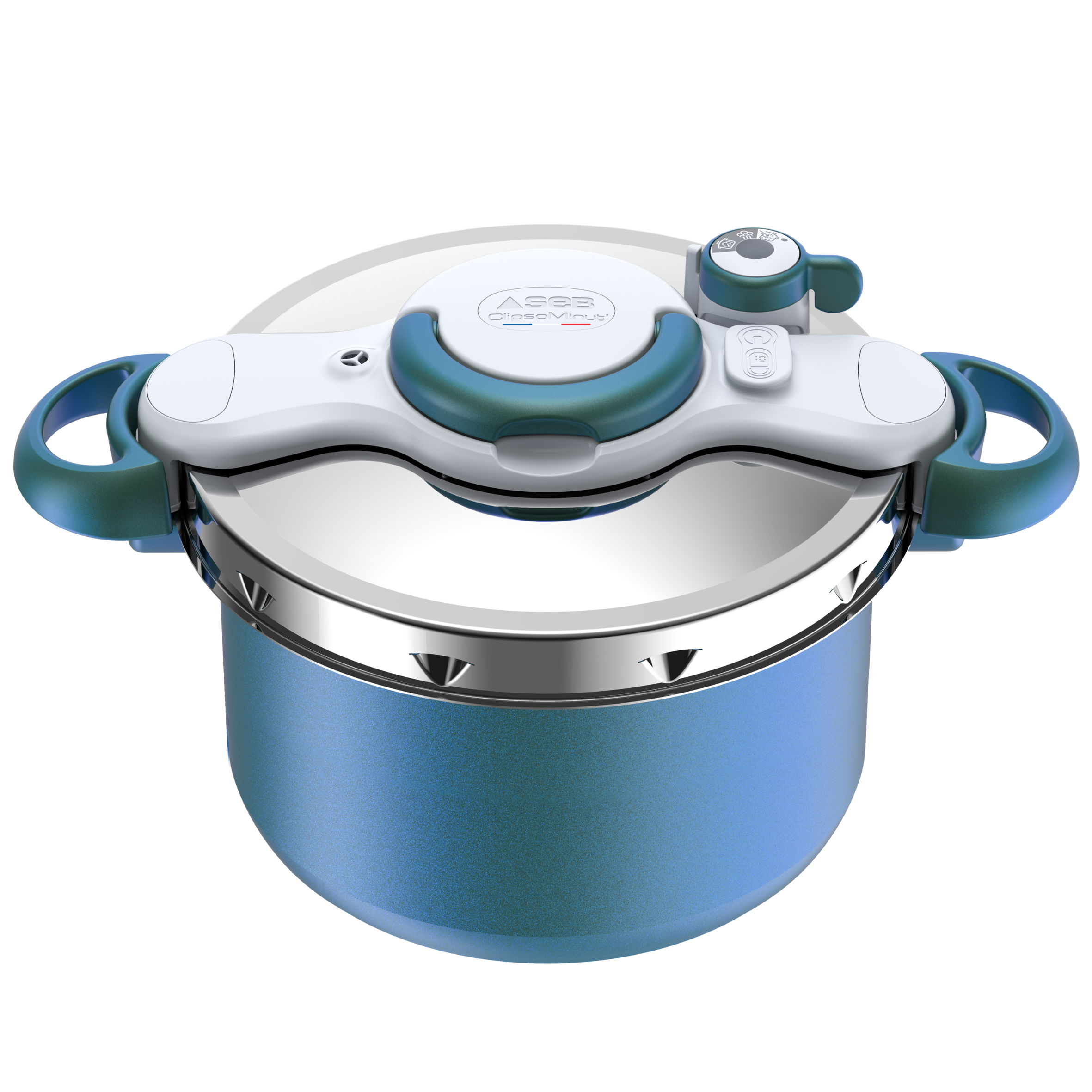 CLIPSOMINUT'® DUO 7 L Cocotte-minute® Bleu Boréal
