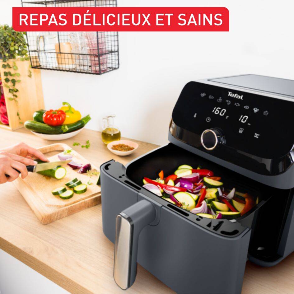 Easy Fry Mega, Air fryer mono tiroir, 7.5L, Jusqu'à 8 personnes