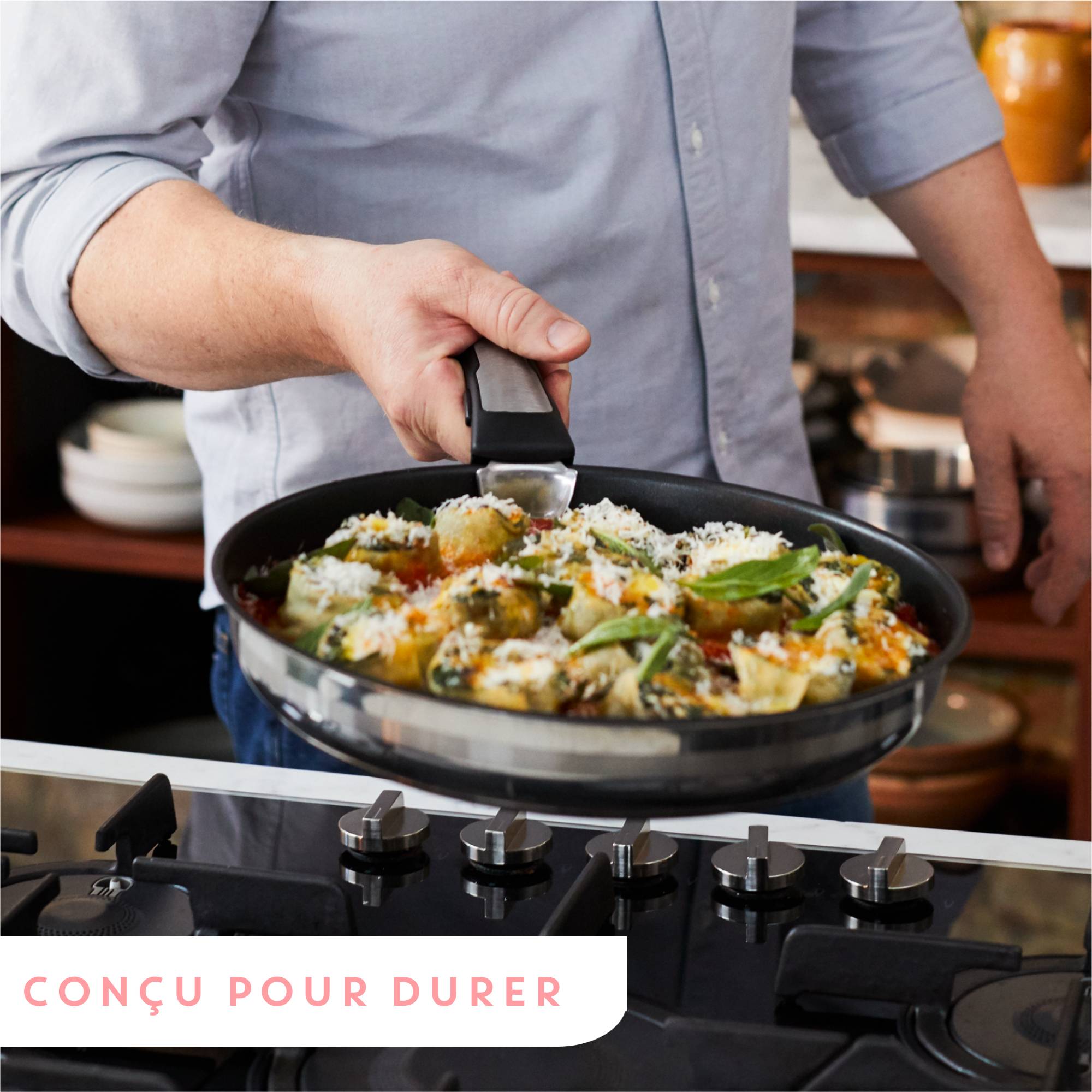 Ingenio Jamie Oliver, Antiadhésif, Batterie de cuisine 9 pièces, Induction