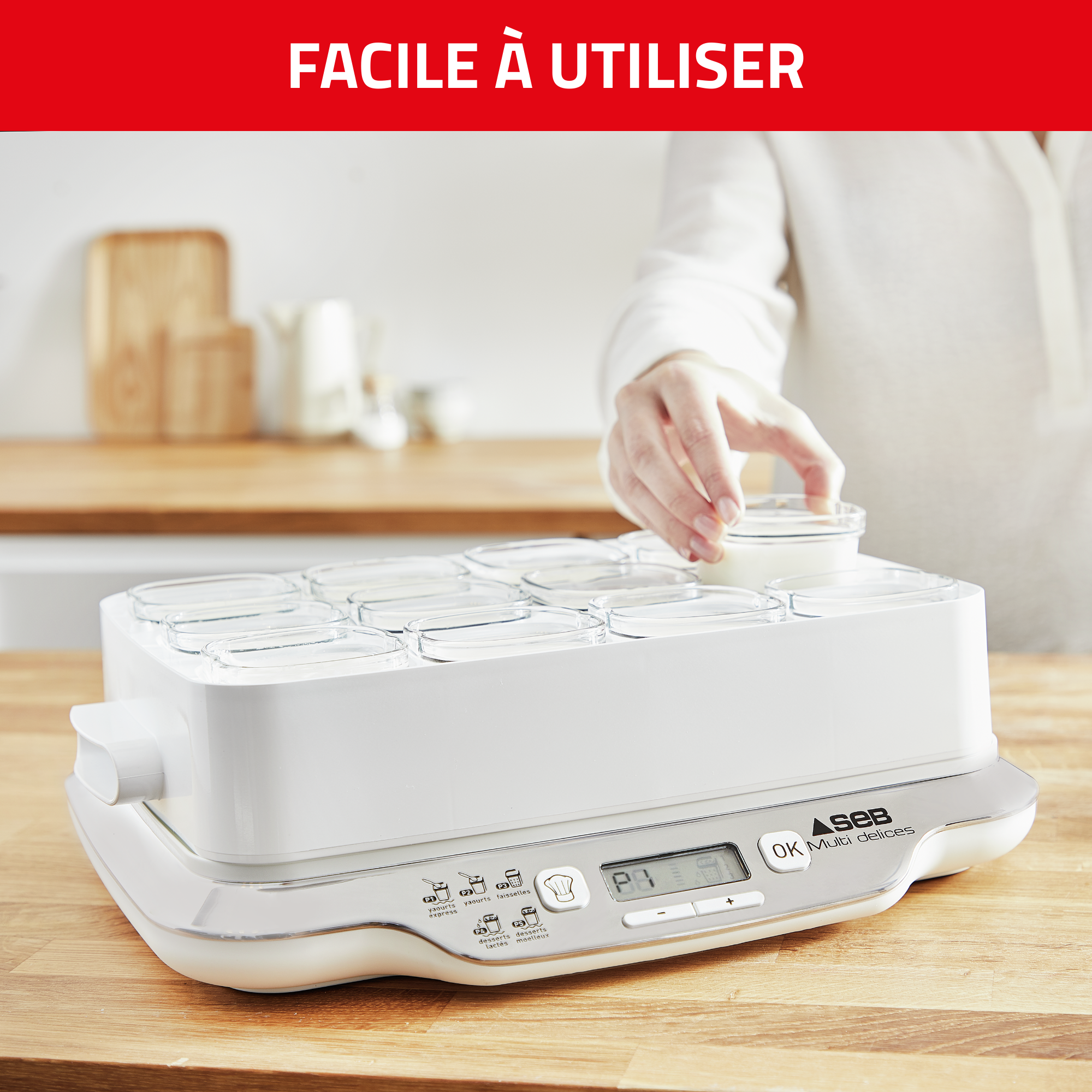 MULTI DELICES EXPRESS 12 POTS ROUGE