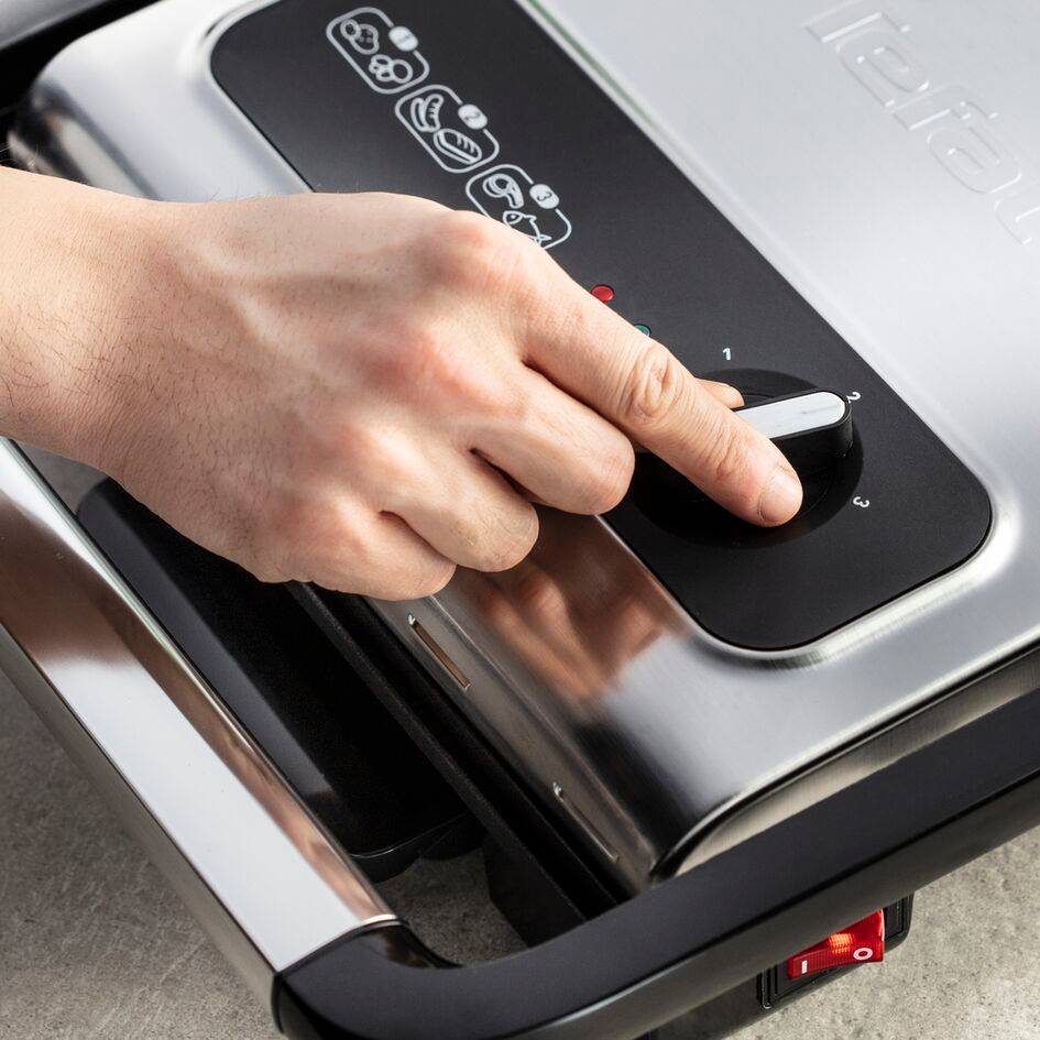 Inicio, Grill multifonction, Croque-Monsieur, Panini, 2000W, Rangement vertical - RECONDITIONNÉ