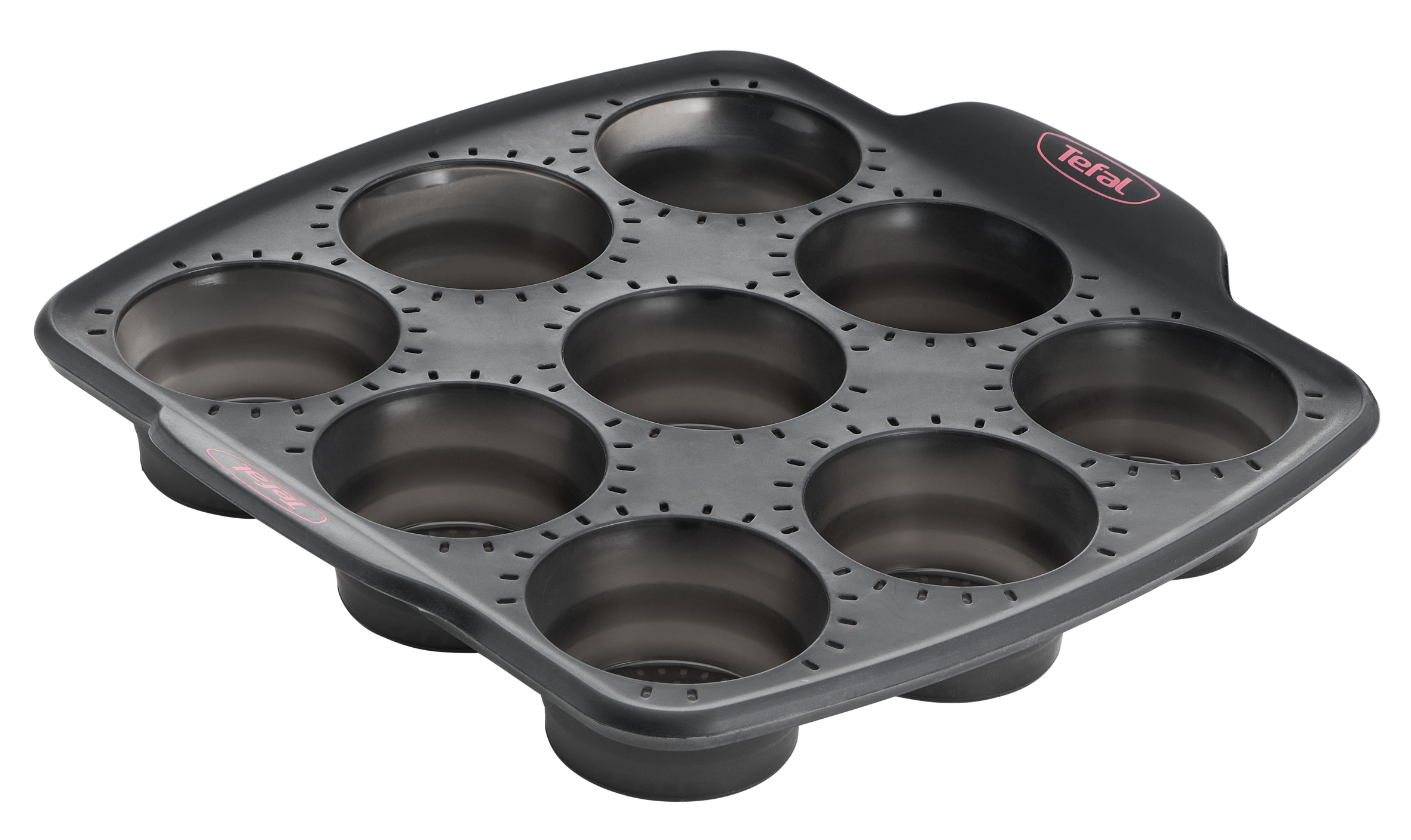 CRISPYBAKE Moule 9 muffins silicone rétractable 30X29 cm