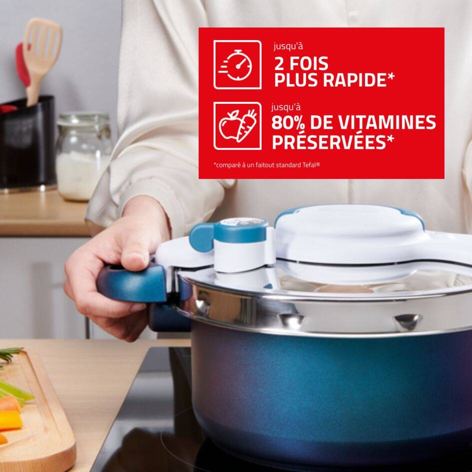 Clipsominut'® Duo, Cocotte-minute®, Antiadhésive, Induction, 5L
