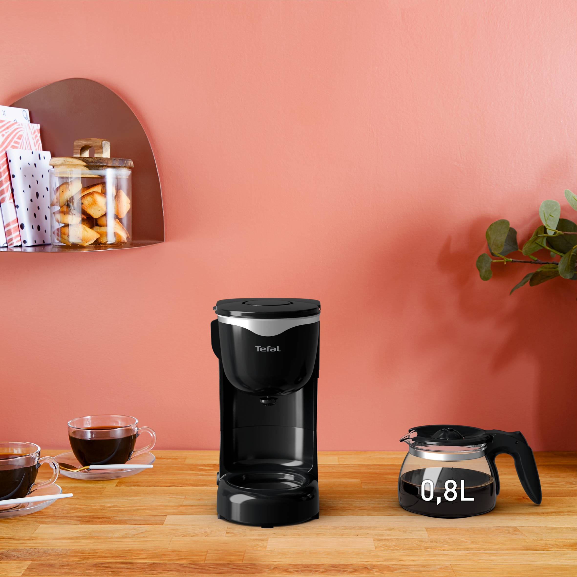 Compact noir 6 tasses