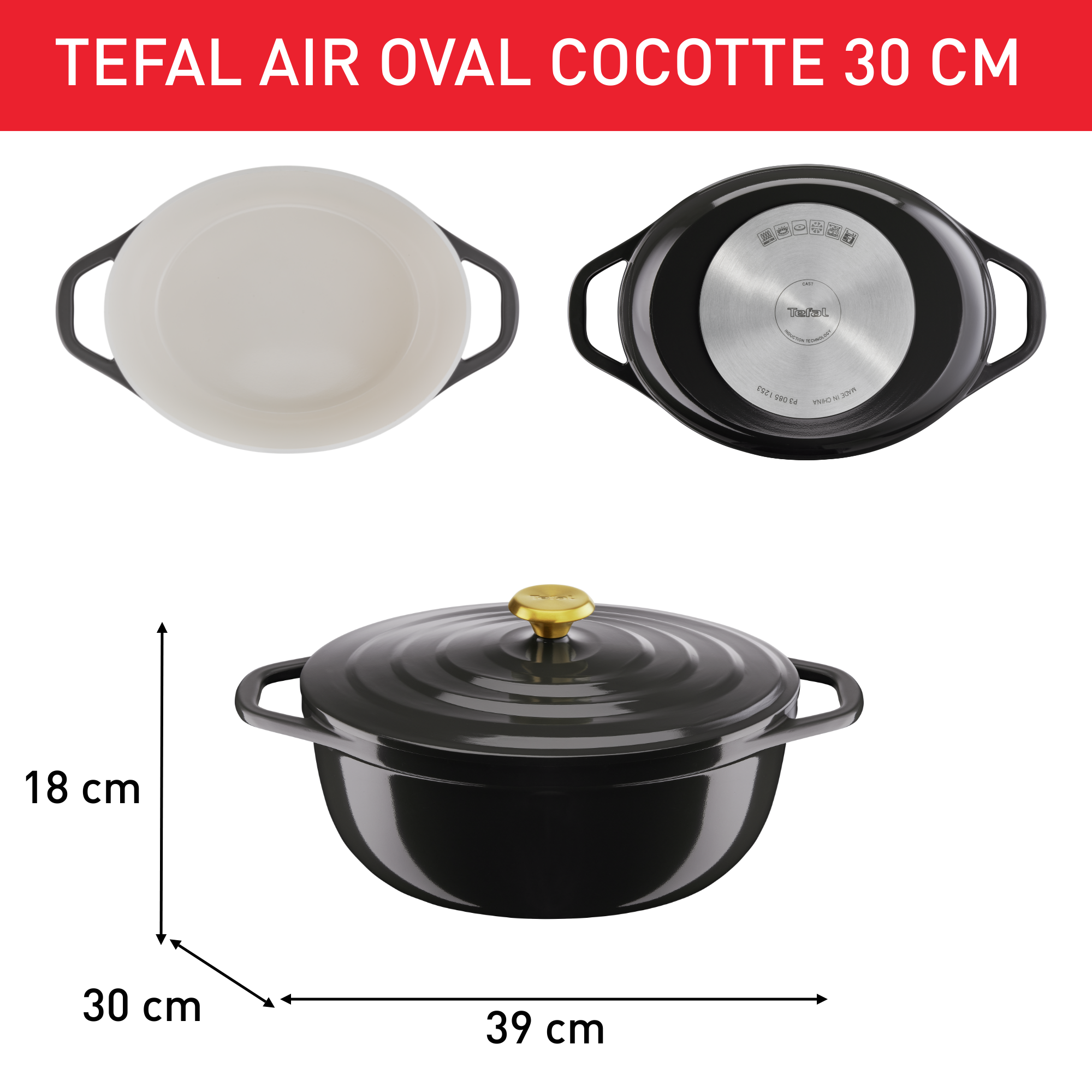 Air cocotte ovale 30 x 23 cm
