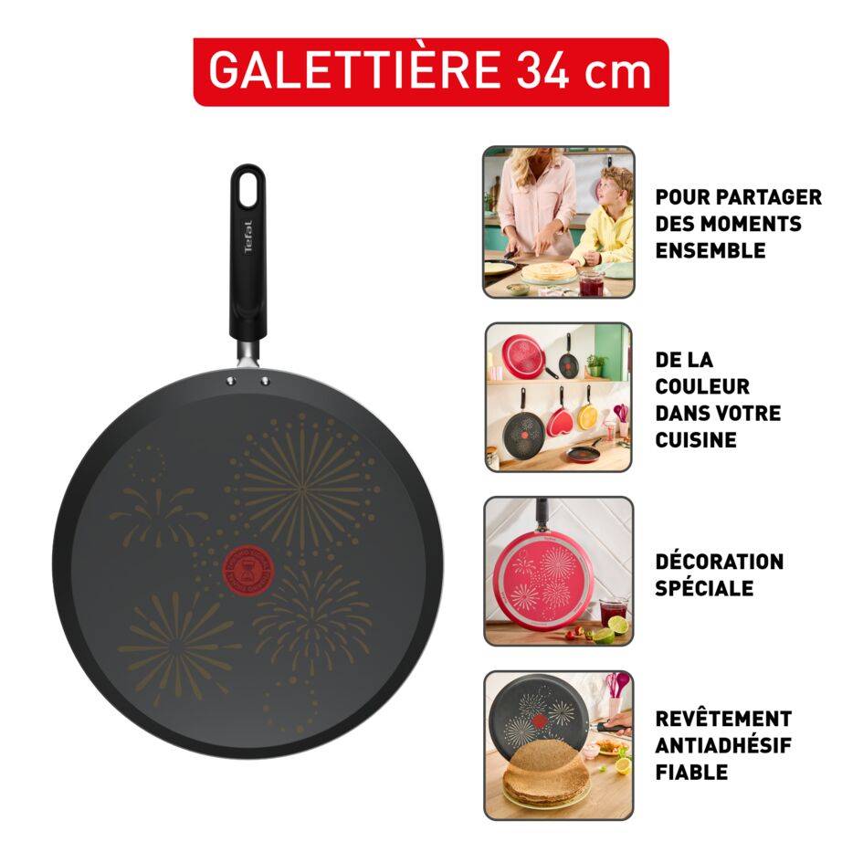 Galettière, Antiadhésif, Non induction, 34cm