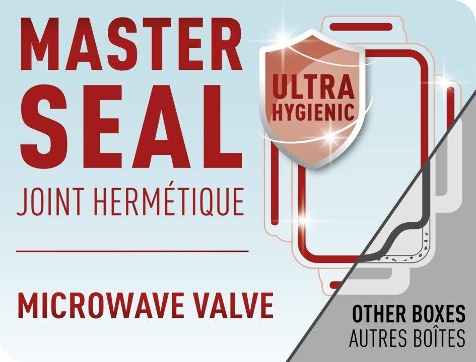 MASTERSEAL MICRO Rouge Boîte de conservation alimentaire 0,55 L
