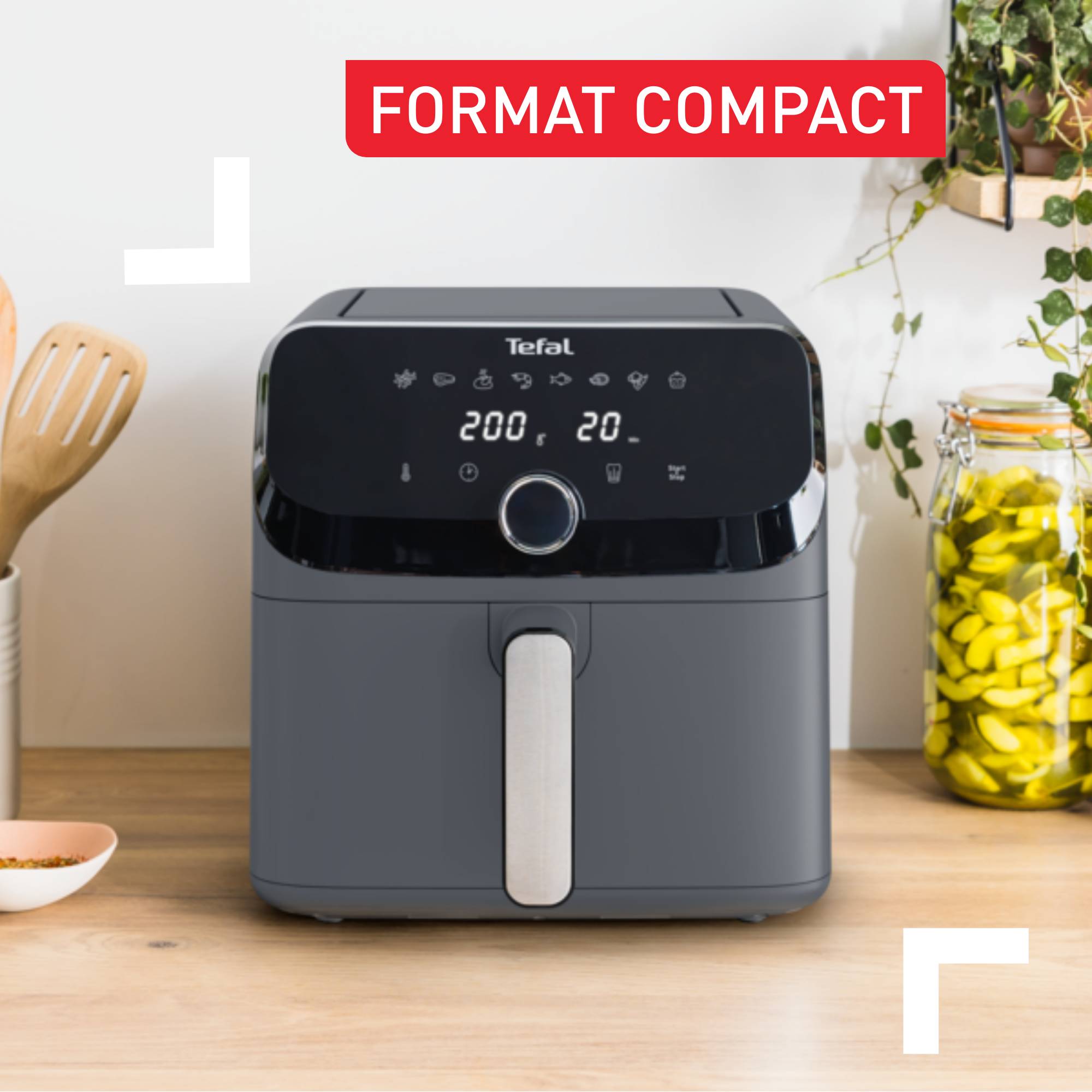 Easy Fry Mega, Air fryer mono tiroir, 7,5L, Jusqu'à 8 personnes