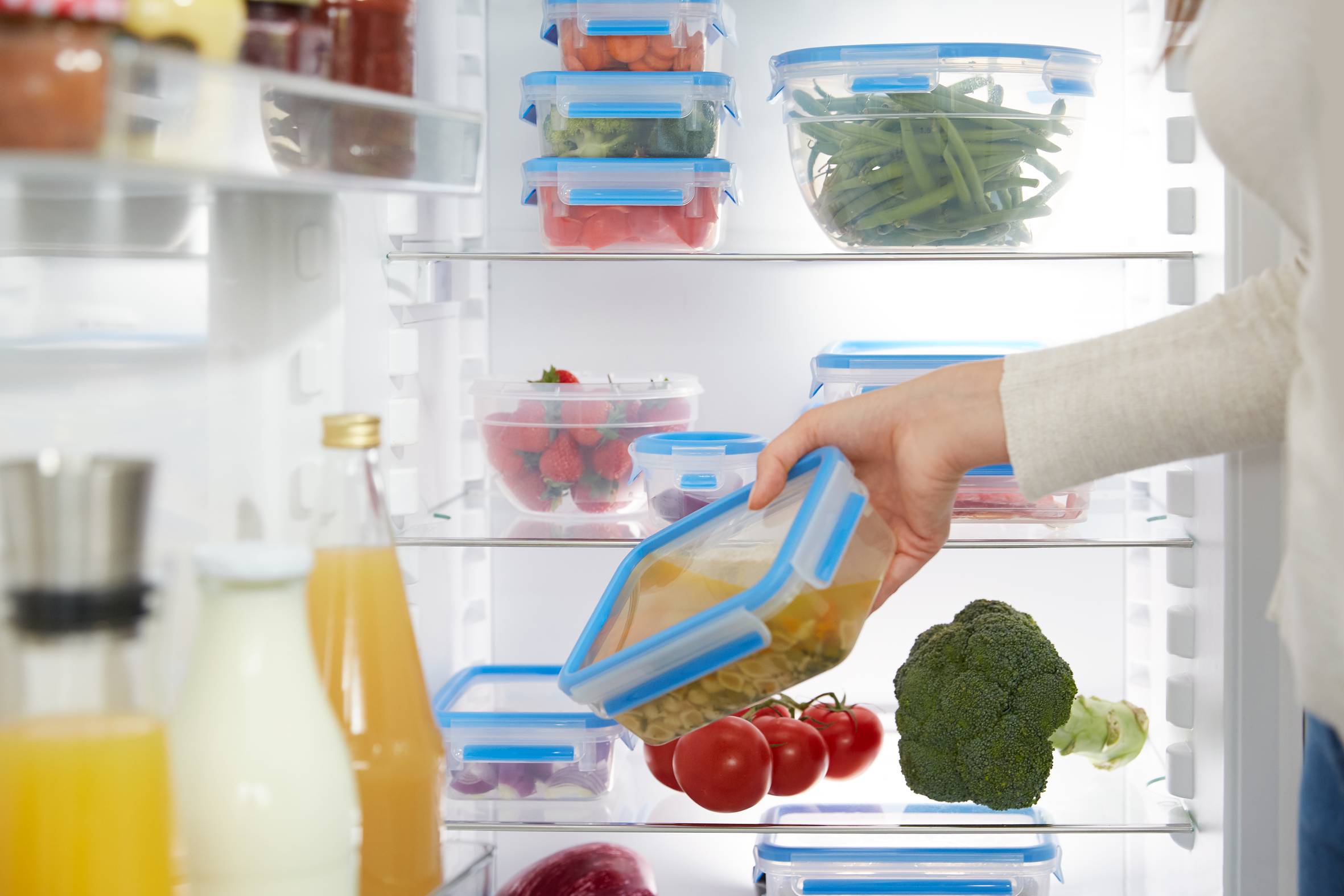 Masterseal fresh rouge boîte en verre rectangle 3l