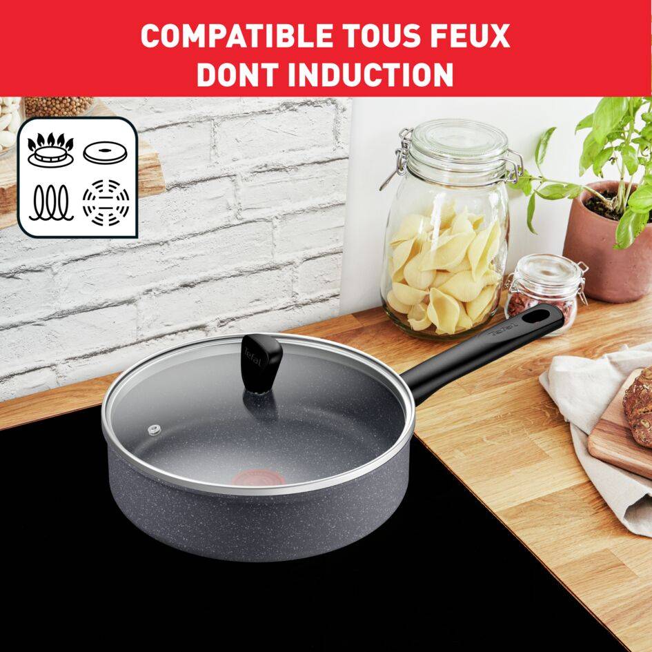 Natural on sauteuse 24cm + couvercle