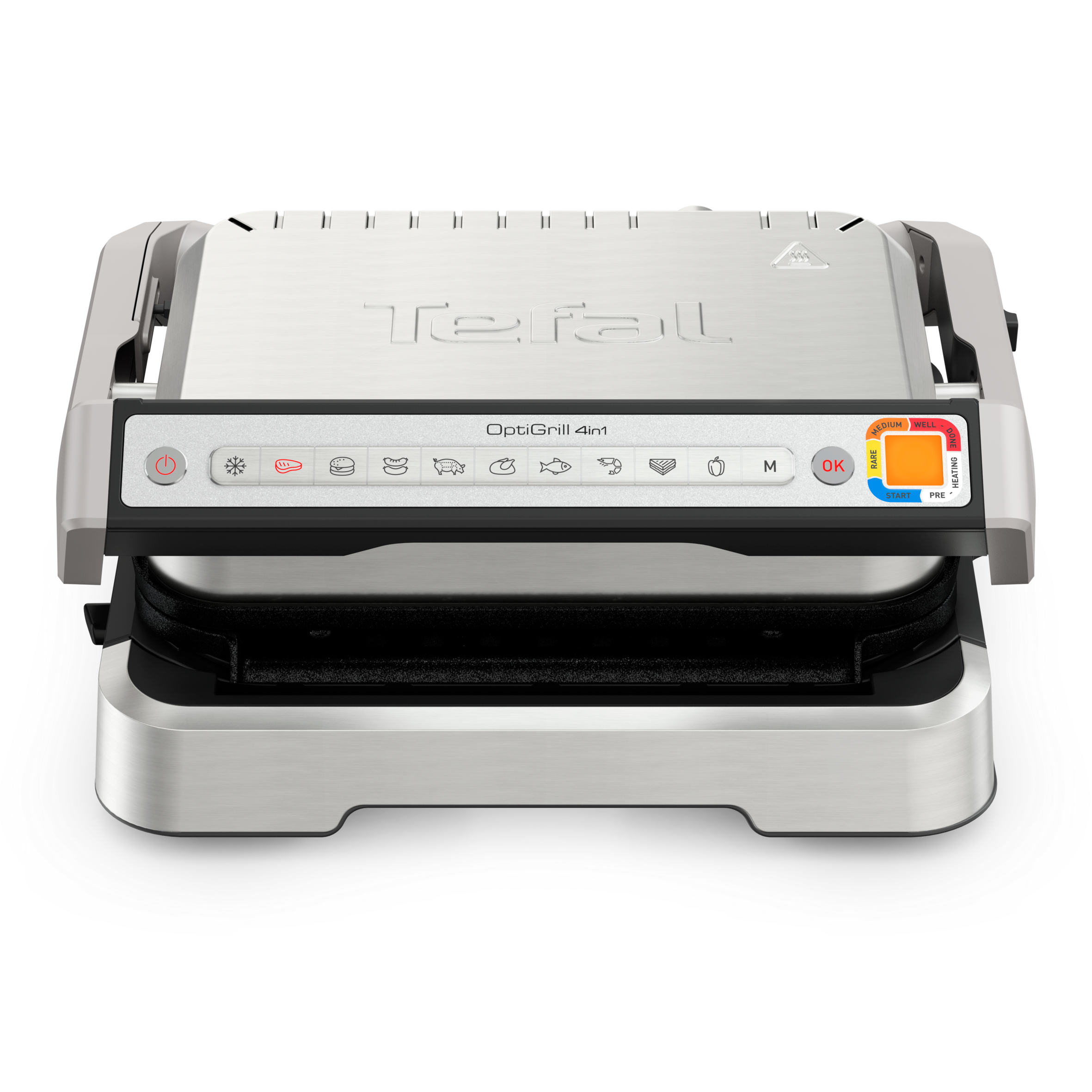 Optigrill 4-en-1, Grill intelligent, Fonctions barbecue et four, 9 programmes, Cuissons sur mesure