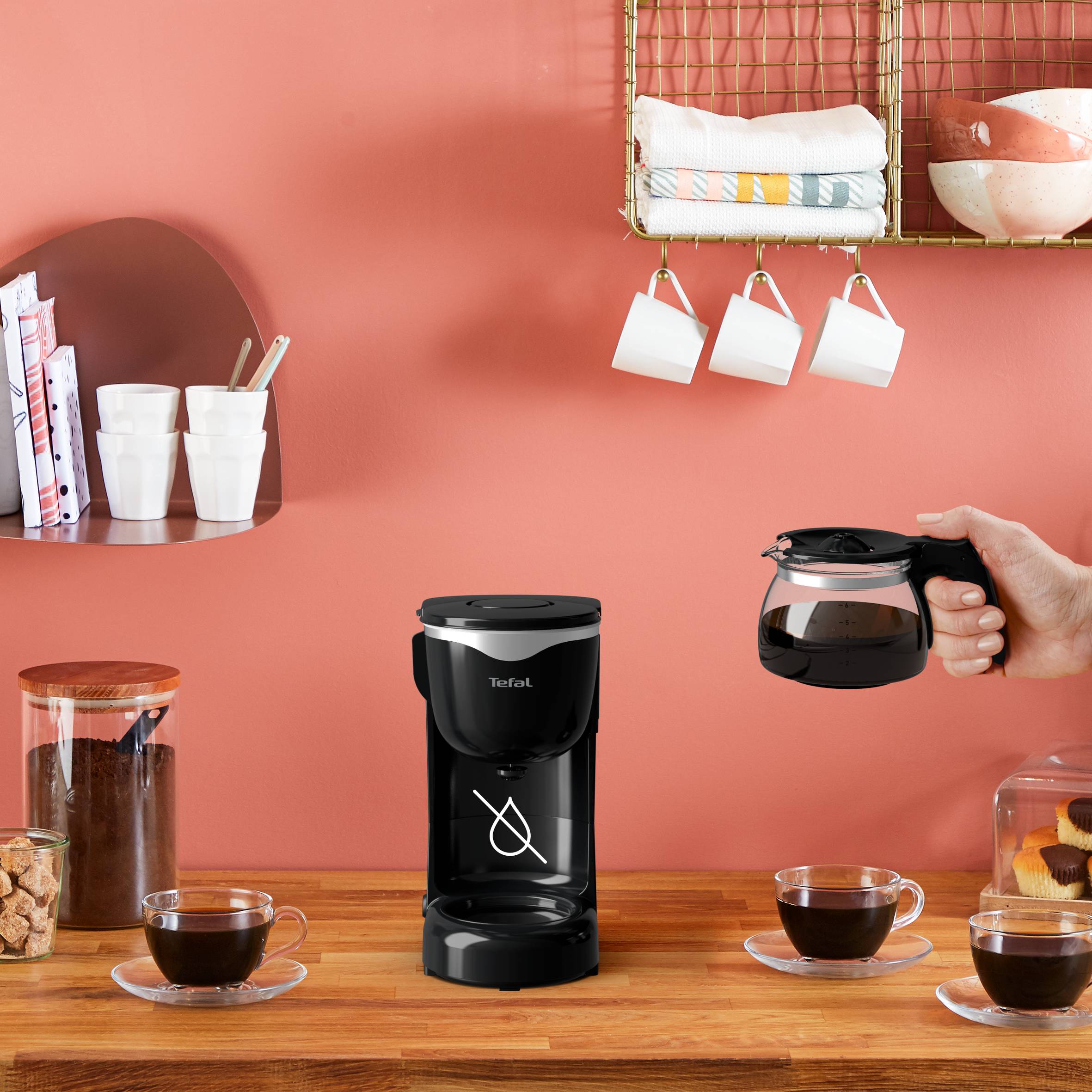 Compact noir 6 tasses