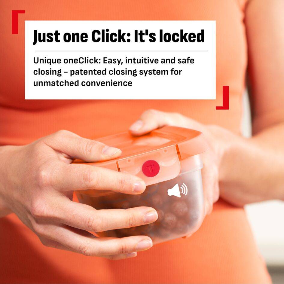 ONECLICK, Boîte de conservation, 1,2L, Orange