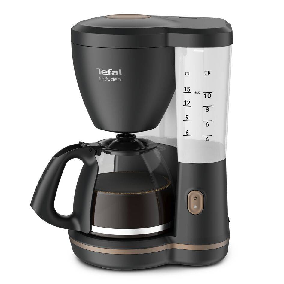 Incluedo, Cafetière filtre, 1.25 L, 10 à 15 tasses, Arrêt automatique