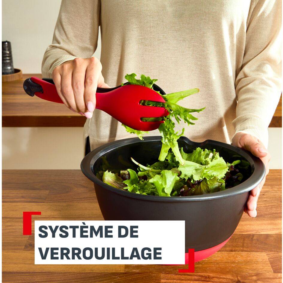 Ingenio+, Pince à salade, Robustesse, Design empilable