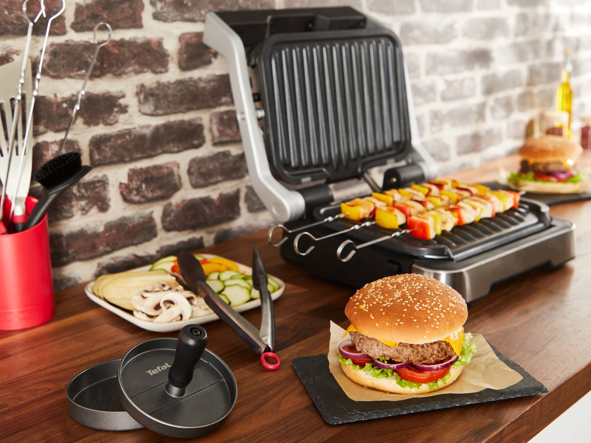 3 Pièces Brosse Nettoyage Grill - Kit Barbecue Gaz/Charbon/Électrique, Noir
