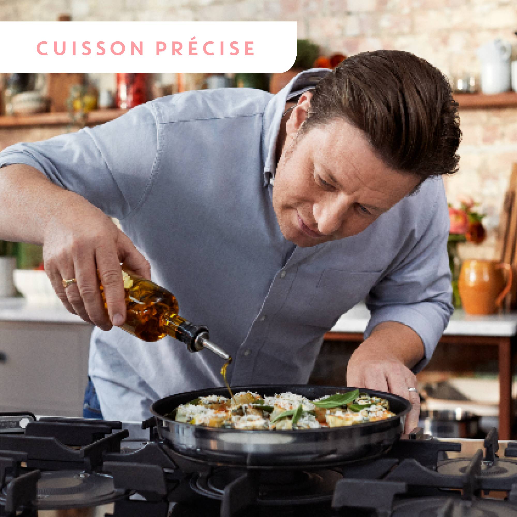 Ingenio Jamie Oliver, Antiadhésif, Batterie de cuisine 5 p, Induction
