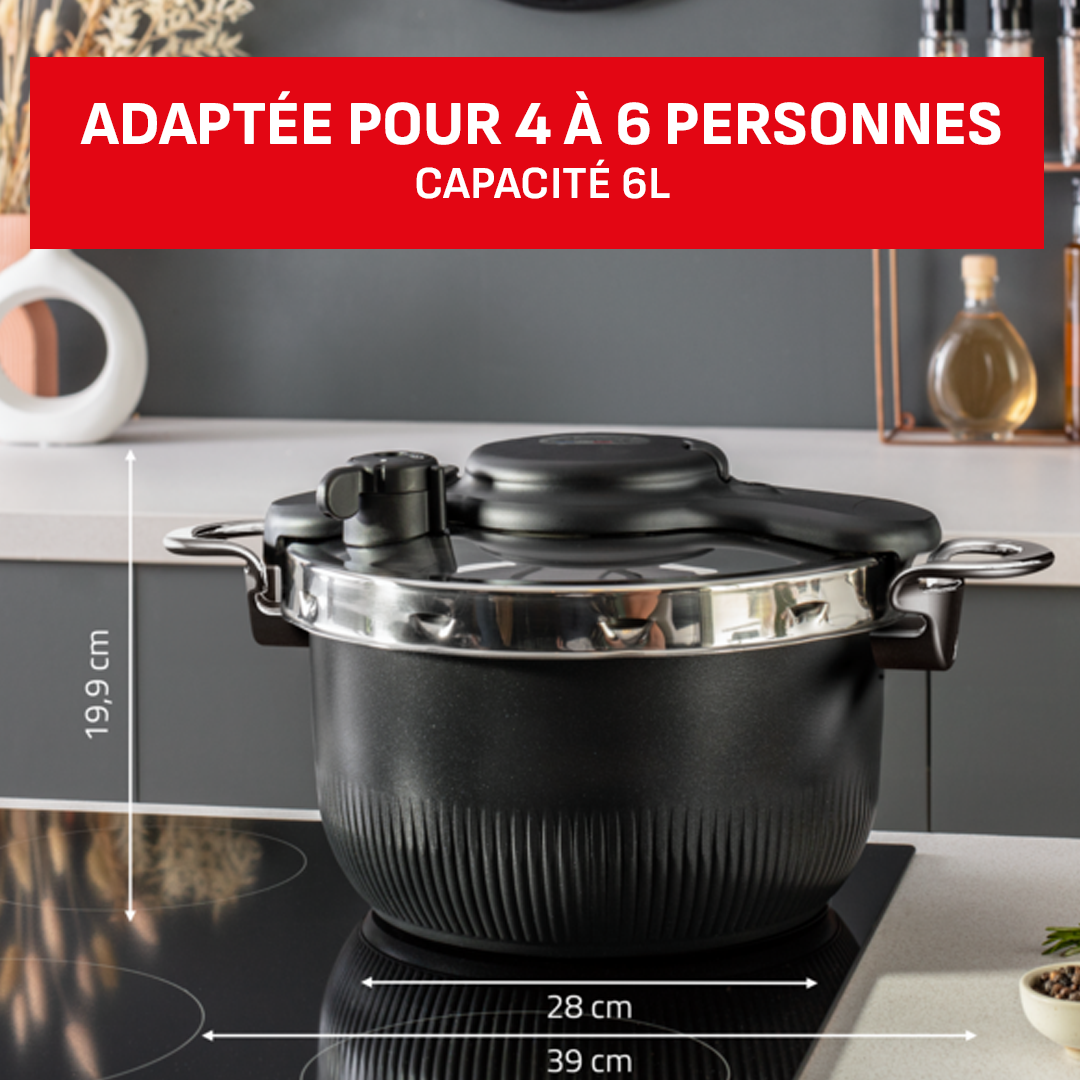 Clipso Tempo 3-in-1 Cocotte-minute, Faitout, Compatible four, Induction