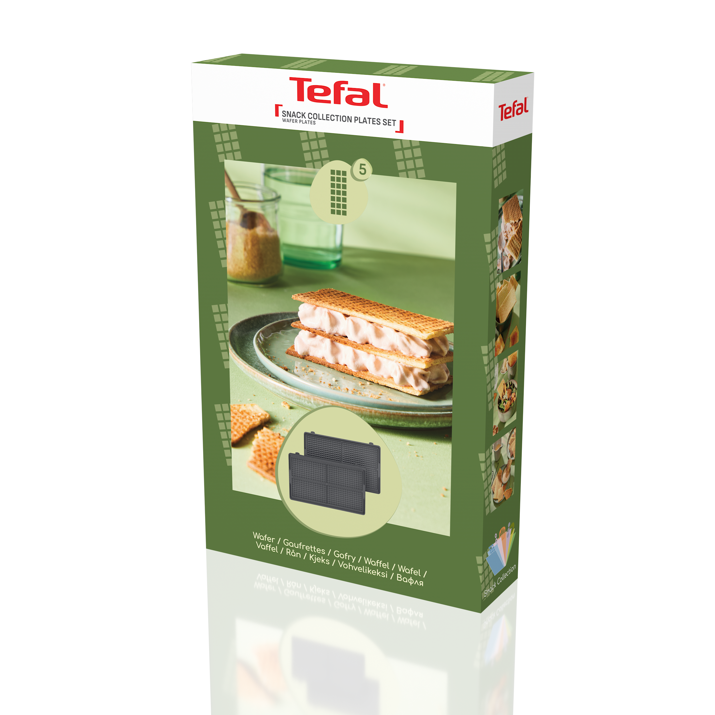 2 plaques Gaufrette Snack Collection XA8105F0