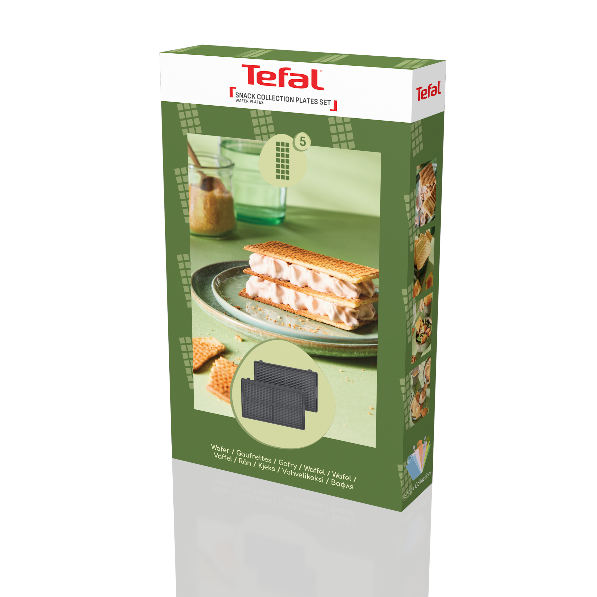 2 plaques Gaufrette Snack Collection XA8105F0