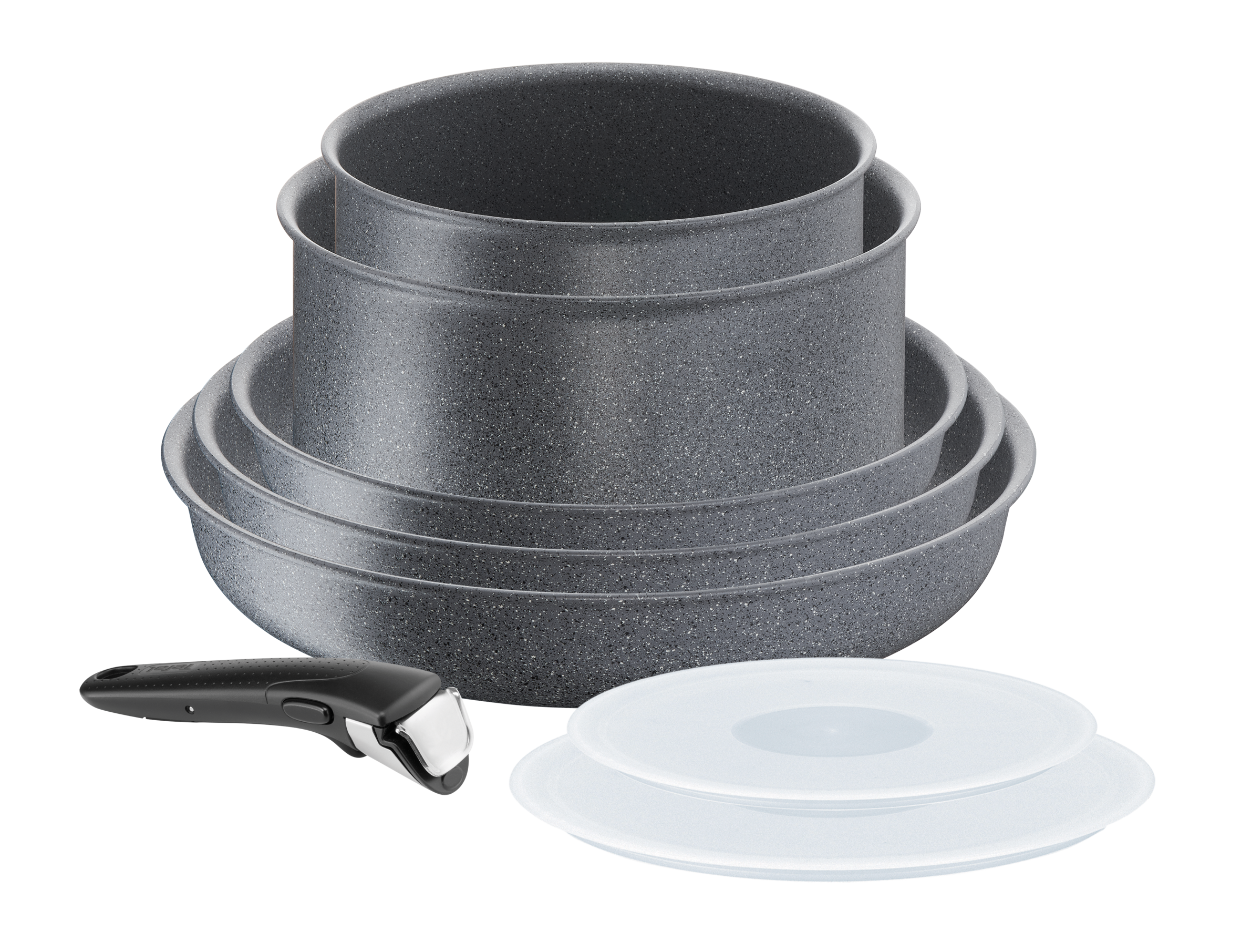 Ingenio Minéralia Force, Batterie de cuisine 8pcs, Antiadhésif, Induction