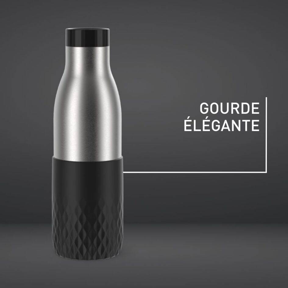BLUDROP SLEEVE Gourde 0.5 L noir