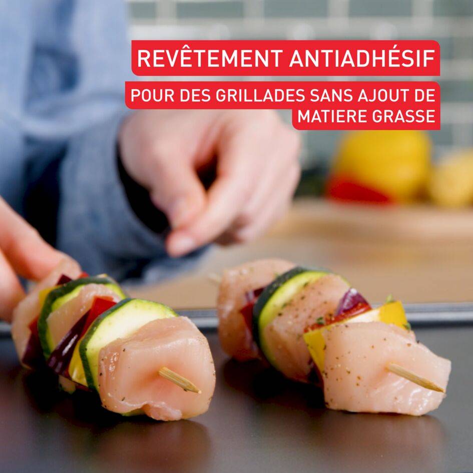 Plancha électrique Giant Plancha Noire, 12&nbsp;personnes, Revêtement antiadhésif