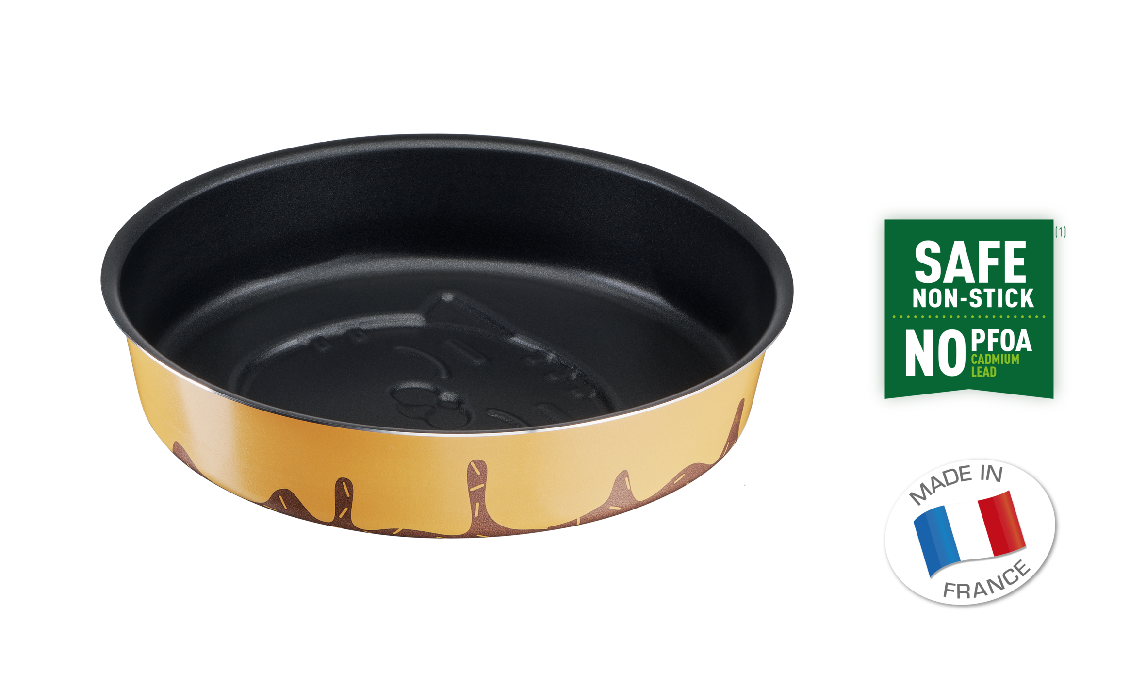 CHEFCLUB BY TEFAL® Moule à manqué embossé chat 24 cm jaune