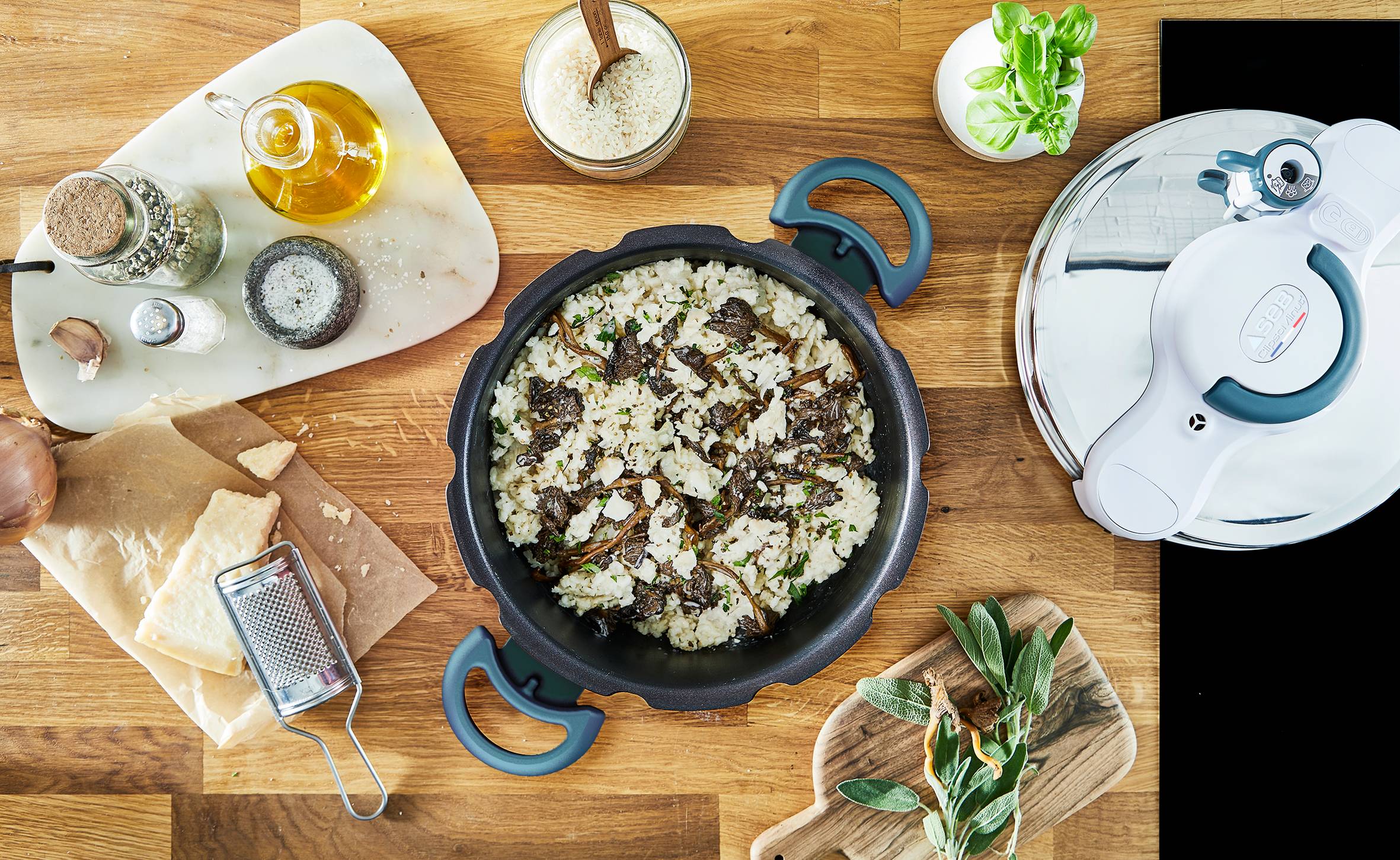 CLIPSOMINUT'® DUO 7 L Cocotte-minute® Bleu Boréal