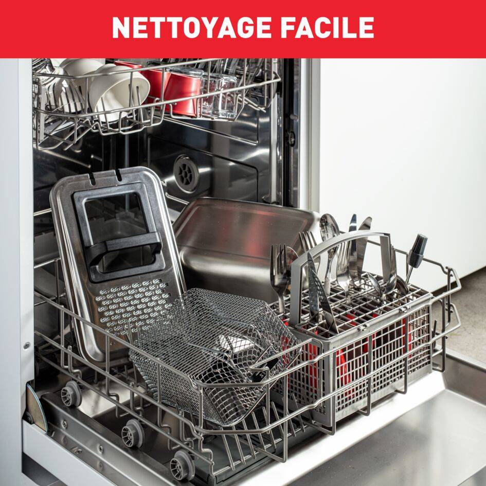 Oleo Clean Inox & Design, Friteuse à huile semi-professionnelle, 3.5L, Jusqu'à 6 personnes