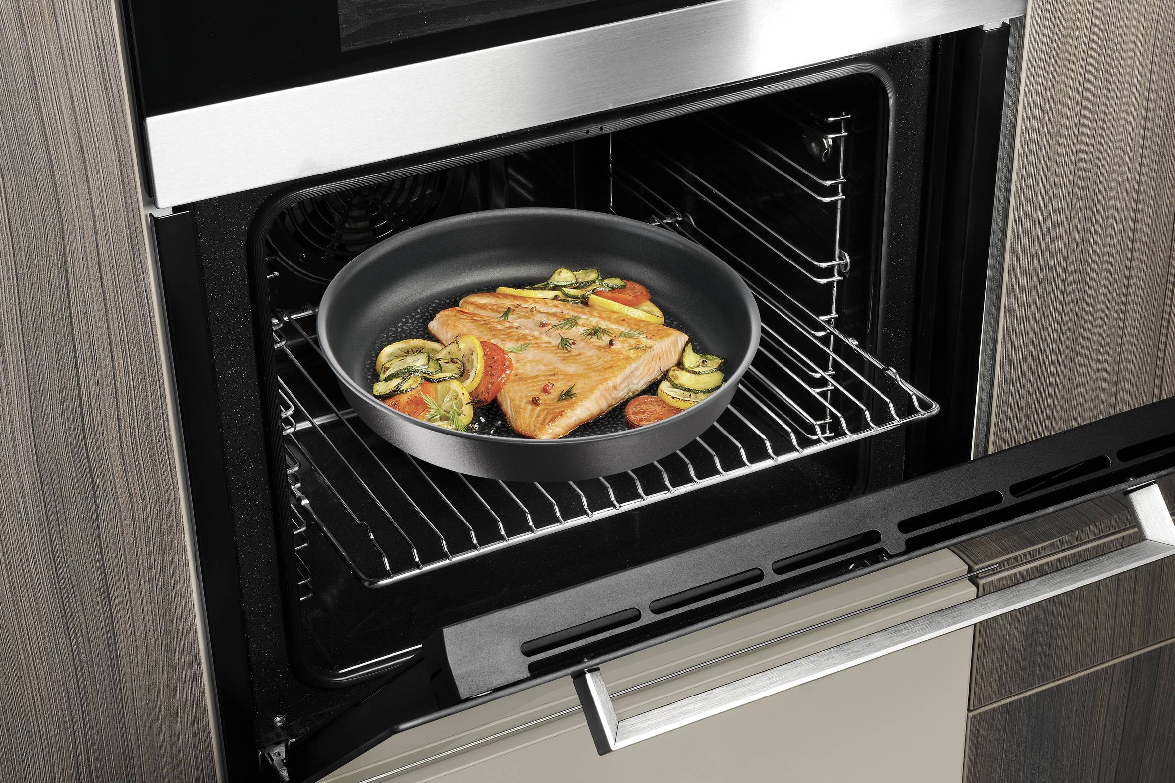 Ingenio Titanium Fusion, Poêle manche amovible, Antiadhésif, Induction, 22cm