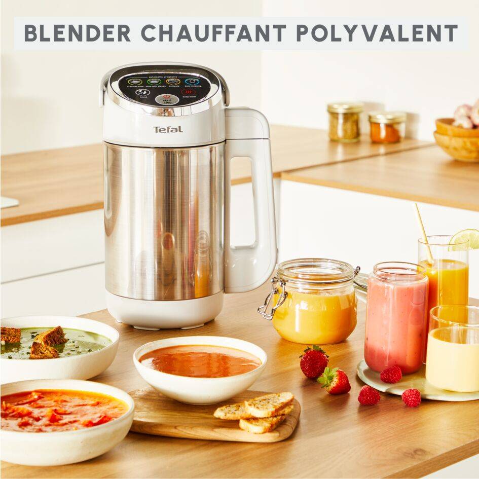 Blender chauffant,quatre programmes automatiques, capacité 1,2 L