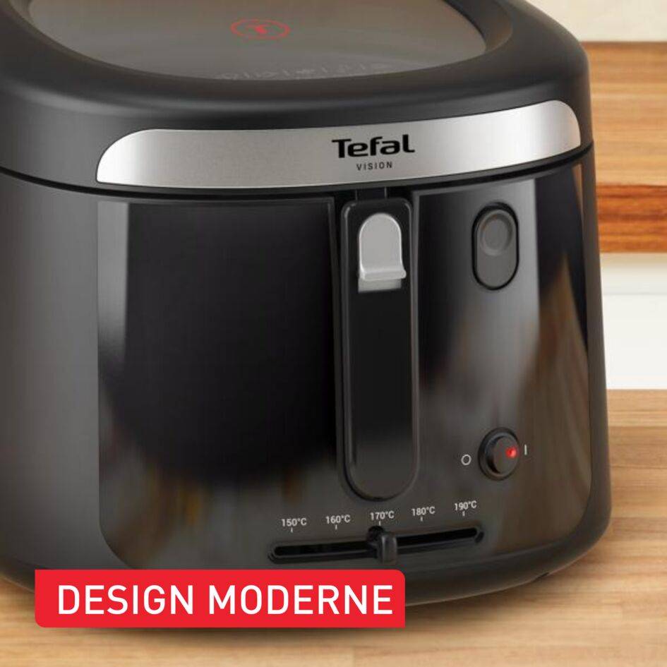 Vision, friteuse, Grande fenêtre pour garder un oeil sur la cuisson