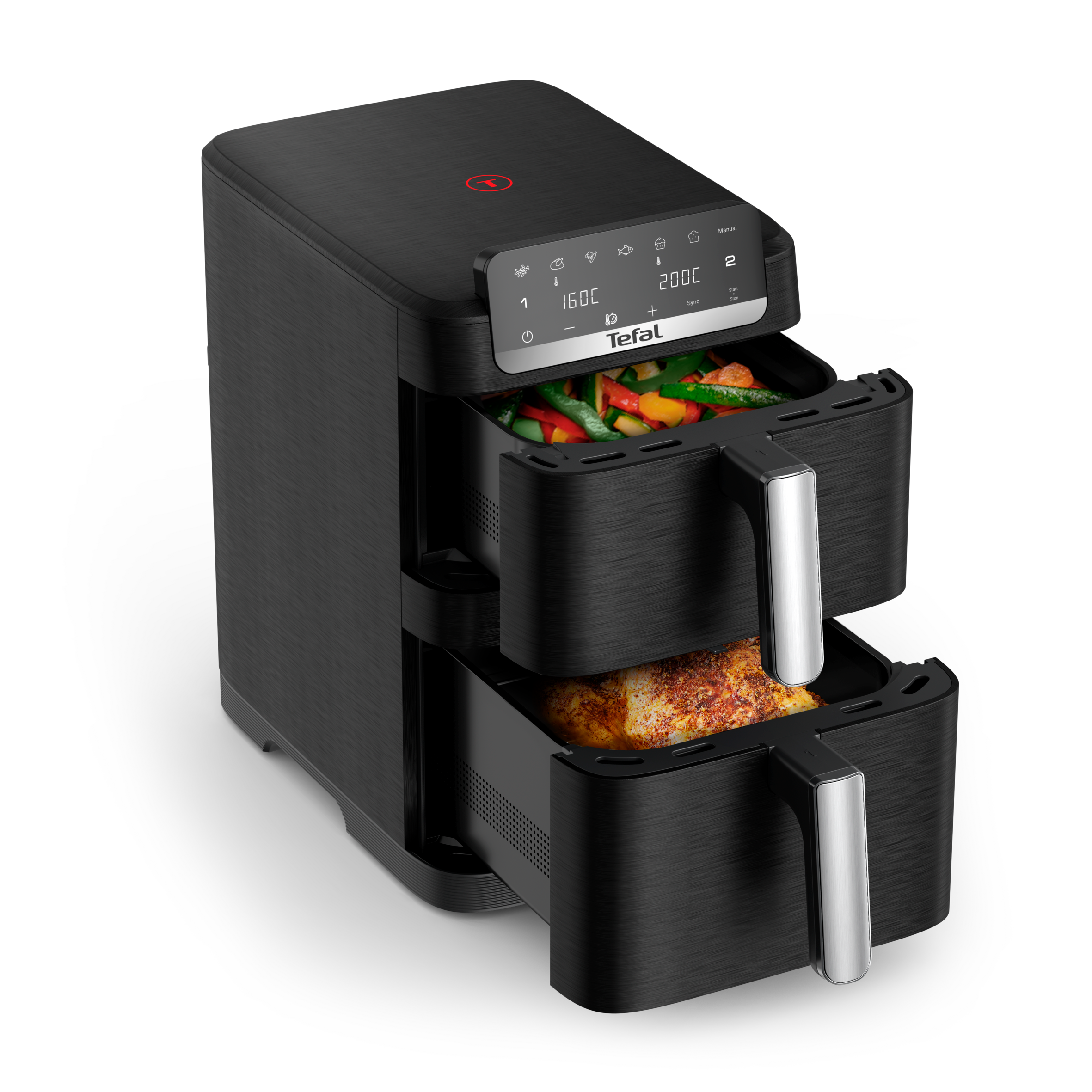 Easy Fry Crispy Stack 10L, Dual Air fryer, Noir